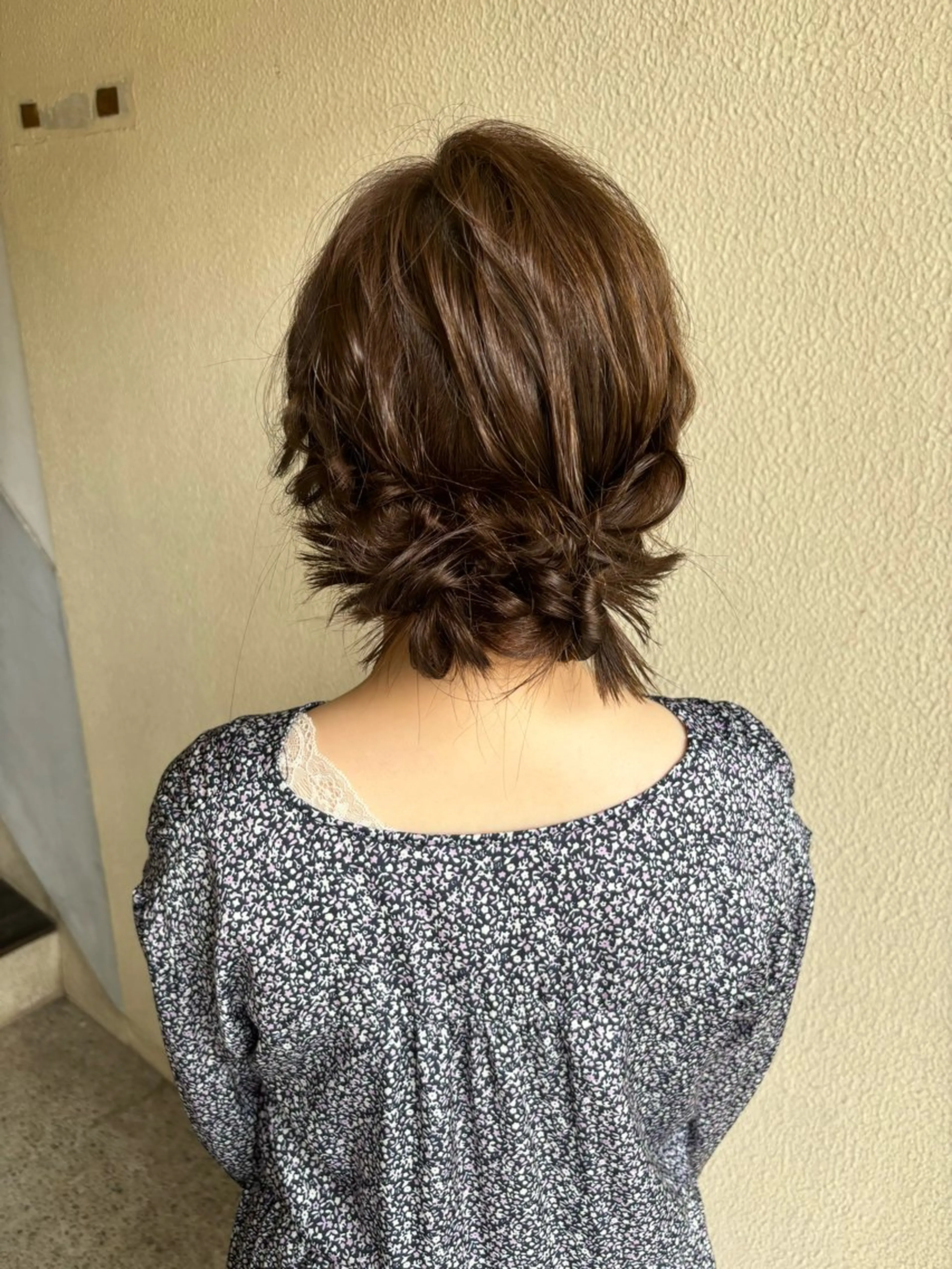 ミディアム ヘアアレンジ ヘアセット TIGRE大名所属・森岡 紗羽のヘアスタイル