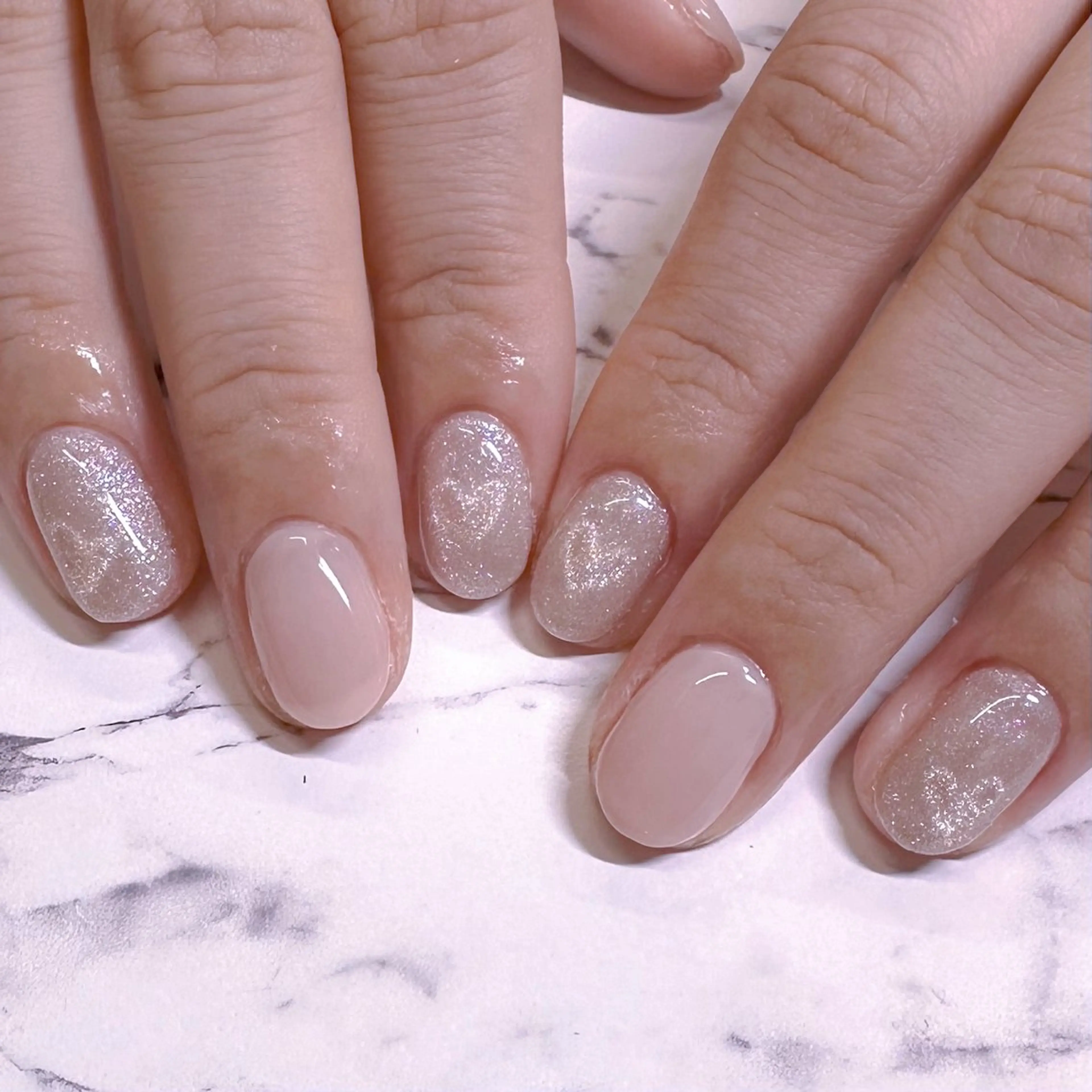 ネイル ハート マグネットネイル I_p4ce所属・I_p4ce 🍊あい🍊のネイルデザイン