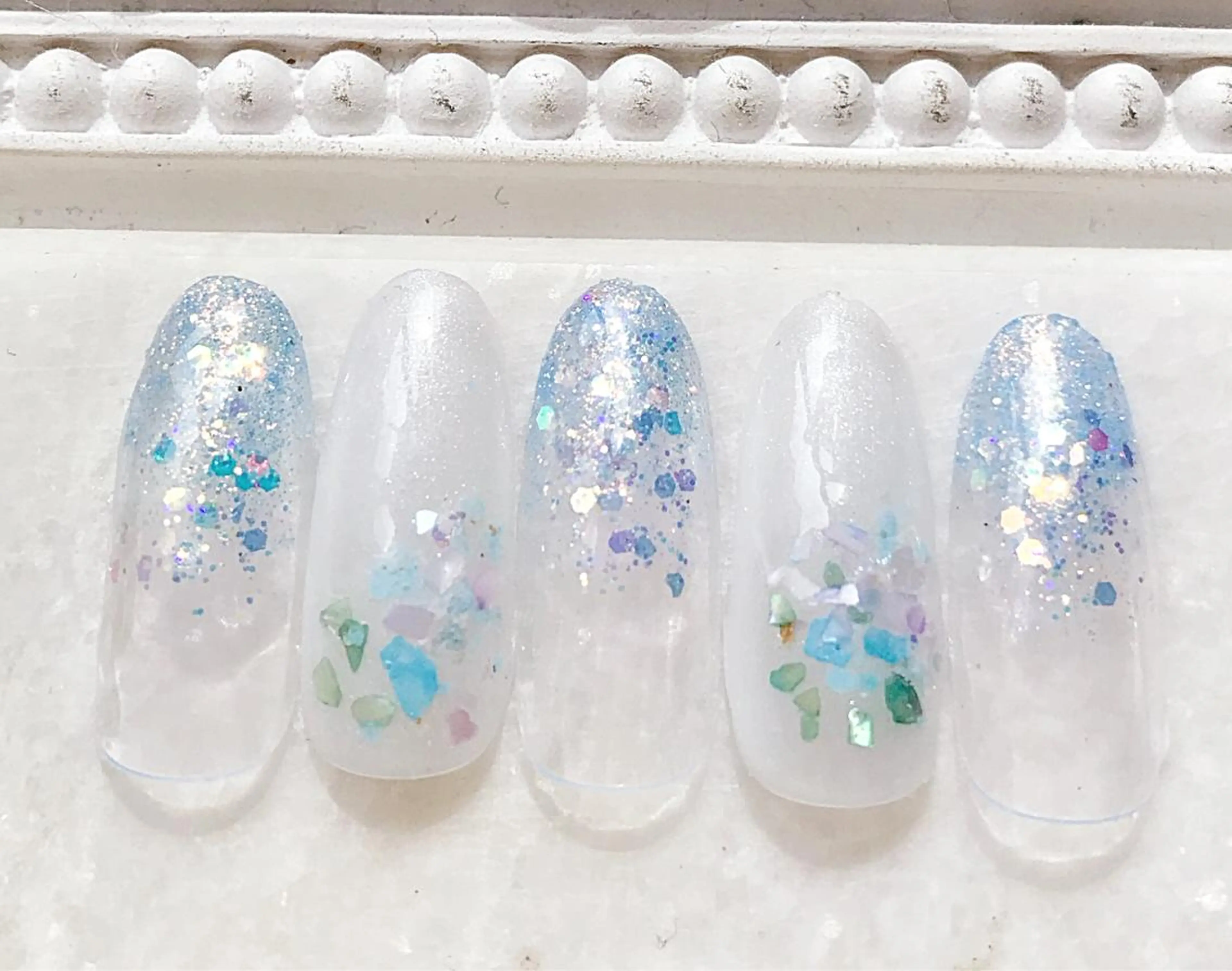 ネイル ラメ(グリッター) ハンドネイル Satomi  のネイルデザイン