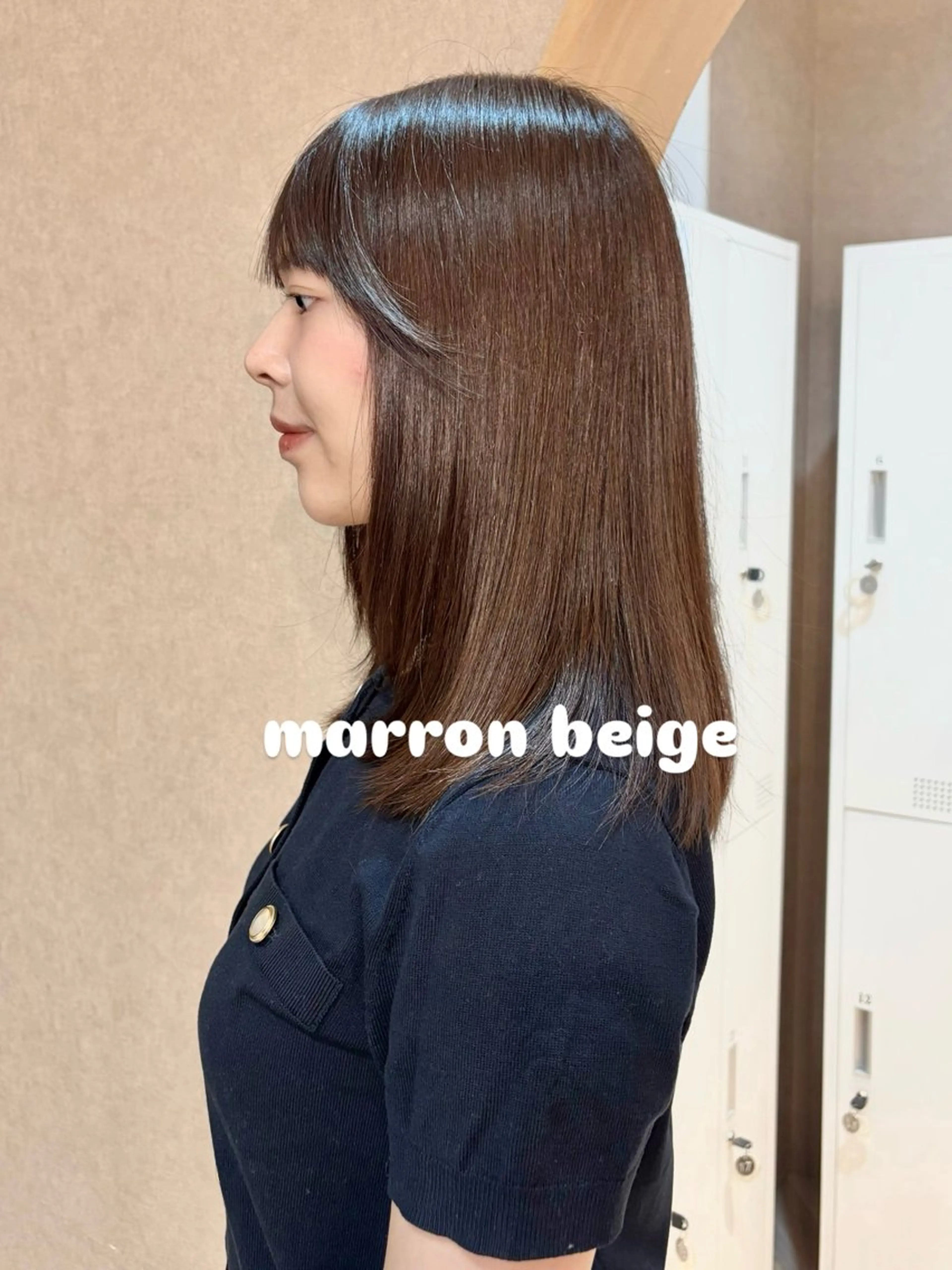 ミディアム 似合わせ/ベージュ /レイヤー/りほ🤍のヘアスタイル