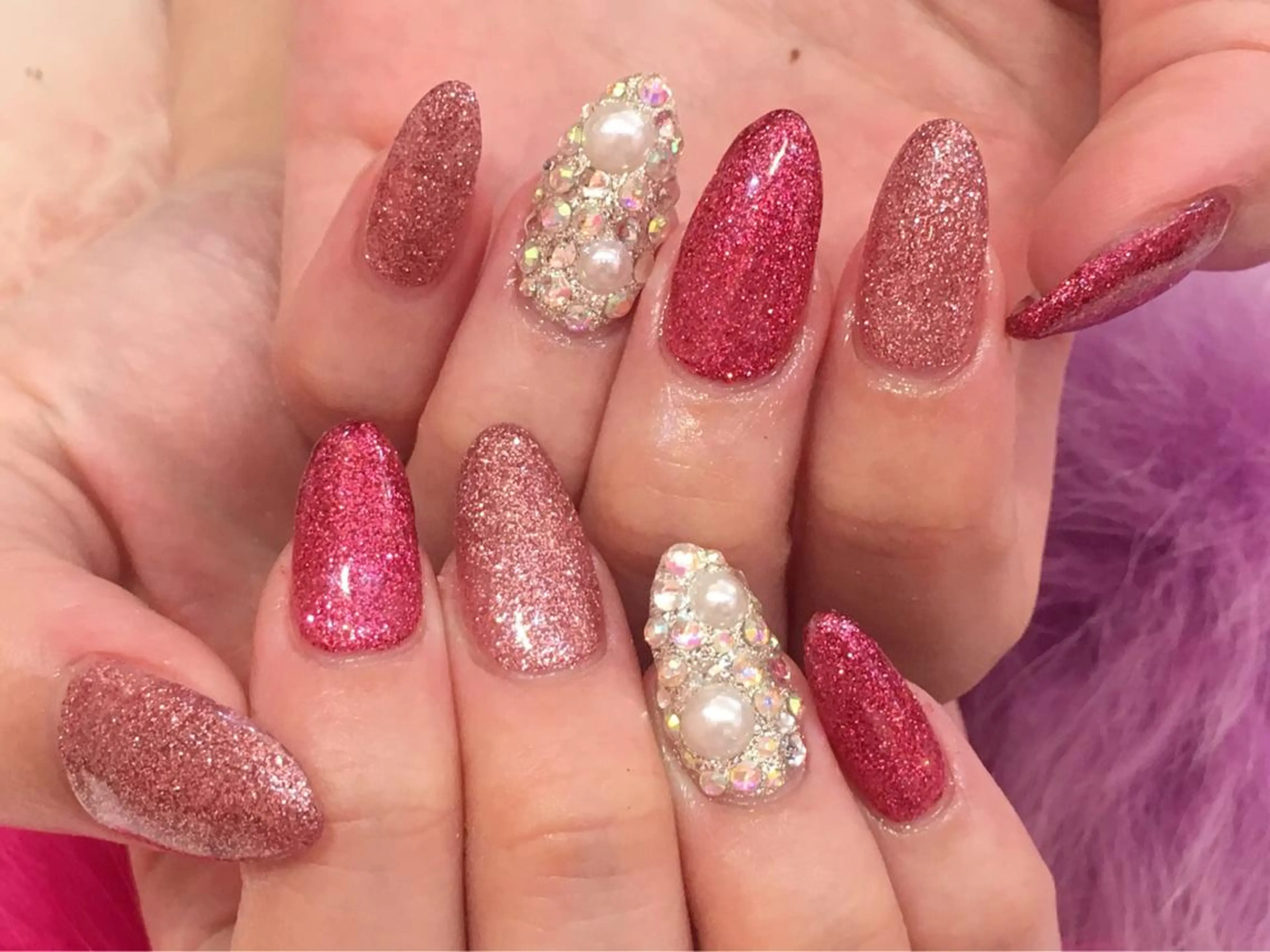 カラー パーマ メンズ キッズ ネイル 学生（メンズ向け） ピンクカラー 学生 アートネイル フットネイル NAILSGOGO shibuyaのネイルデザイン