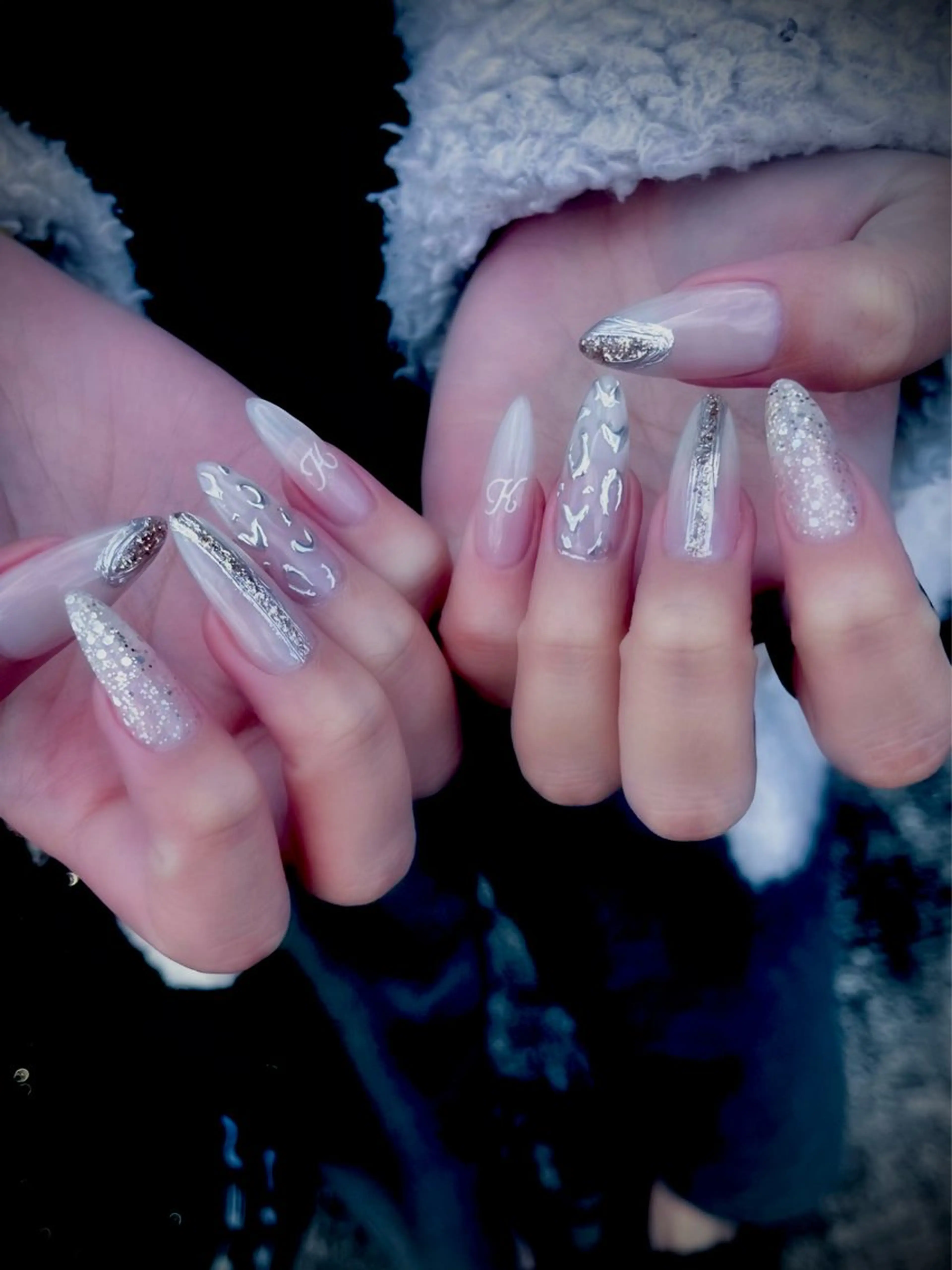 ネイル キラキラネイル マグネットネイル ワンカラーネイル スカルプネイル ワンホンネイル nine.🦋 YUKOのネイルデザイン