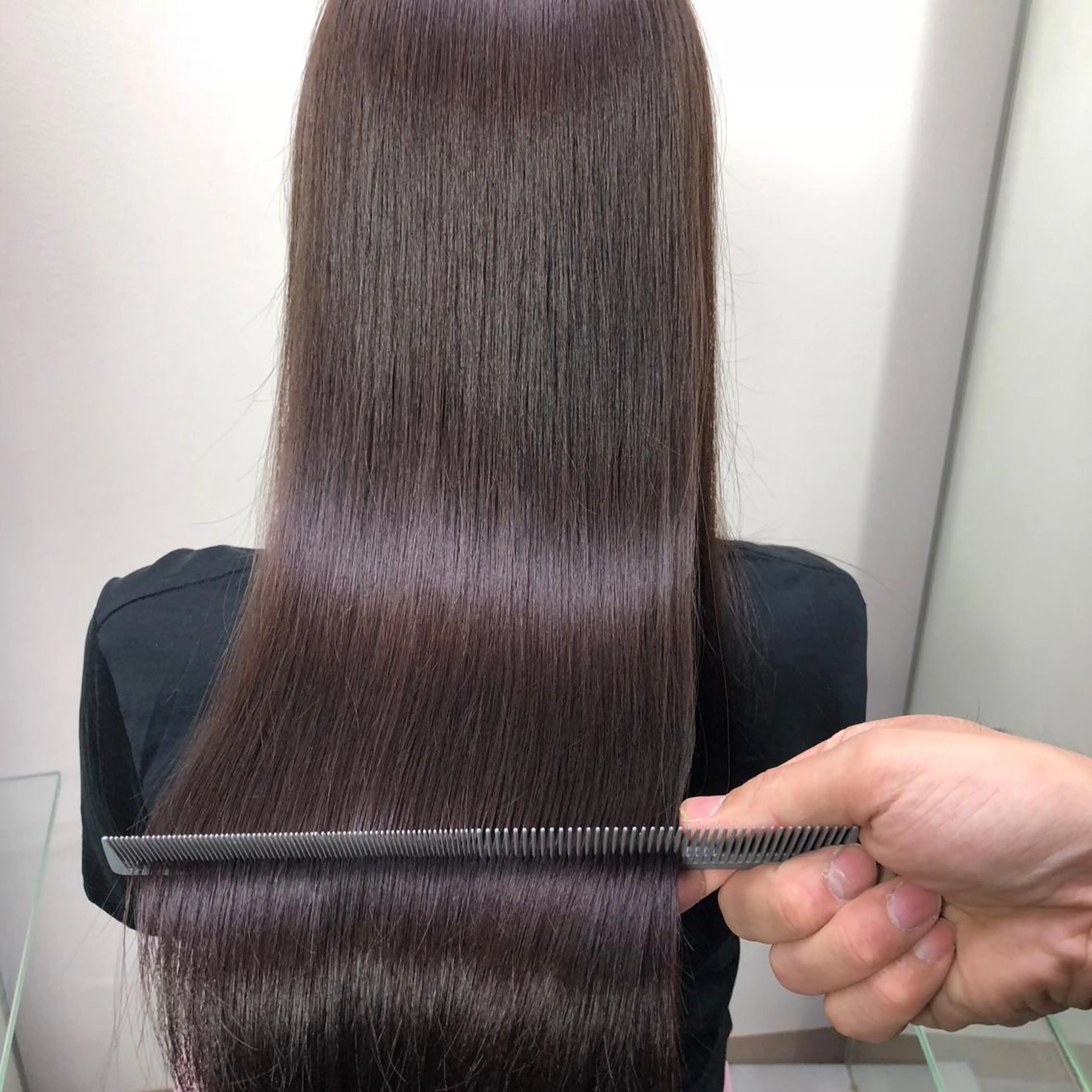 セミロング パーマ 縮毛矯正 酸性ストレート ストレートパーマ La fith hair letter所属・Lafith住道 TATSUYAのヘアスタイル