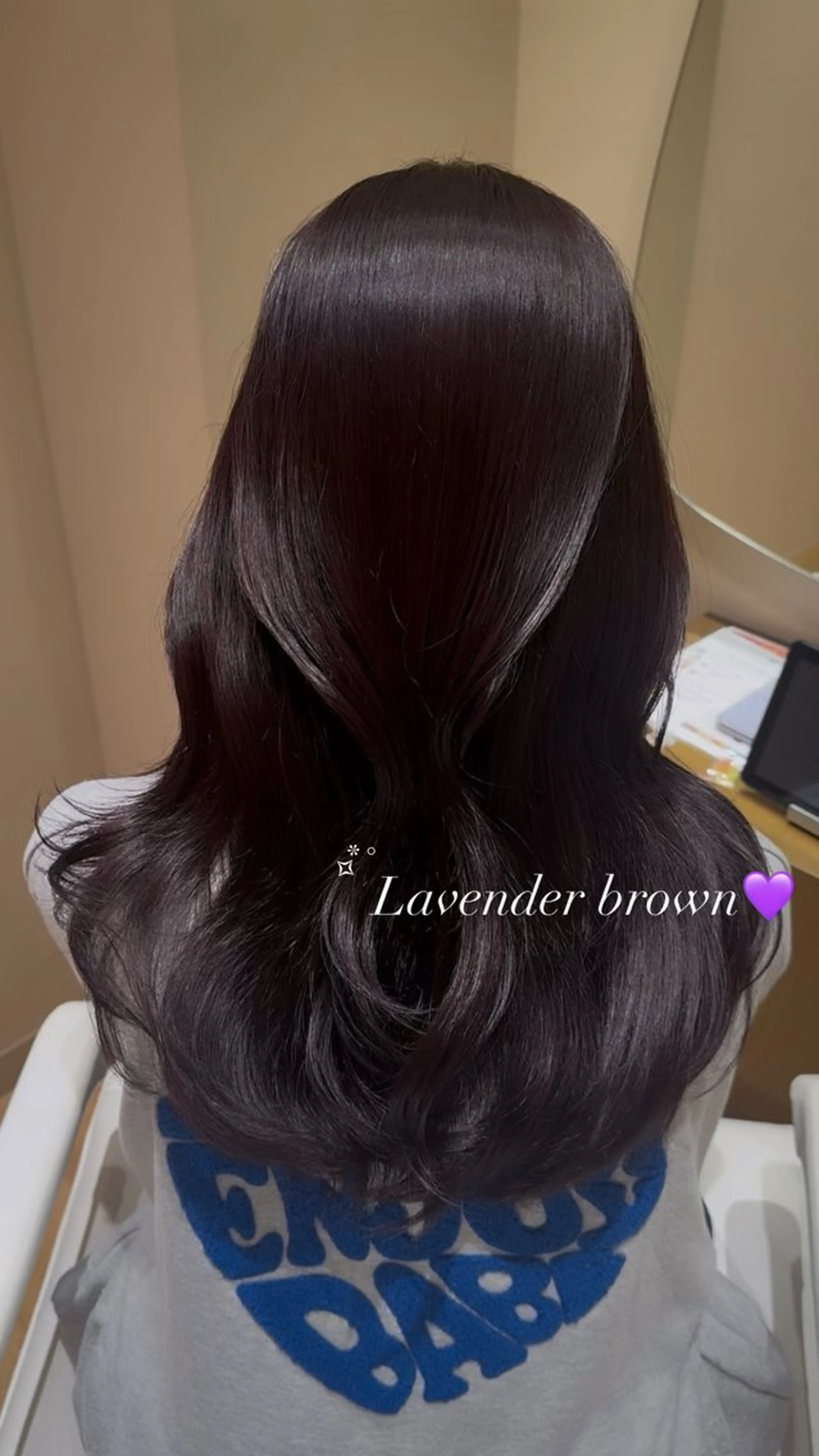 ロング カラー Minori🤎 ナチュラル韓国ヘアのヘアスタイル