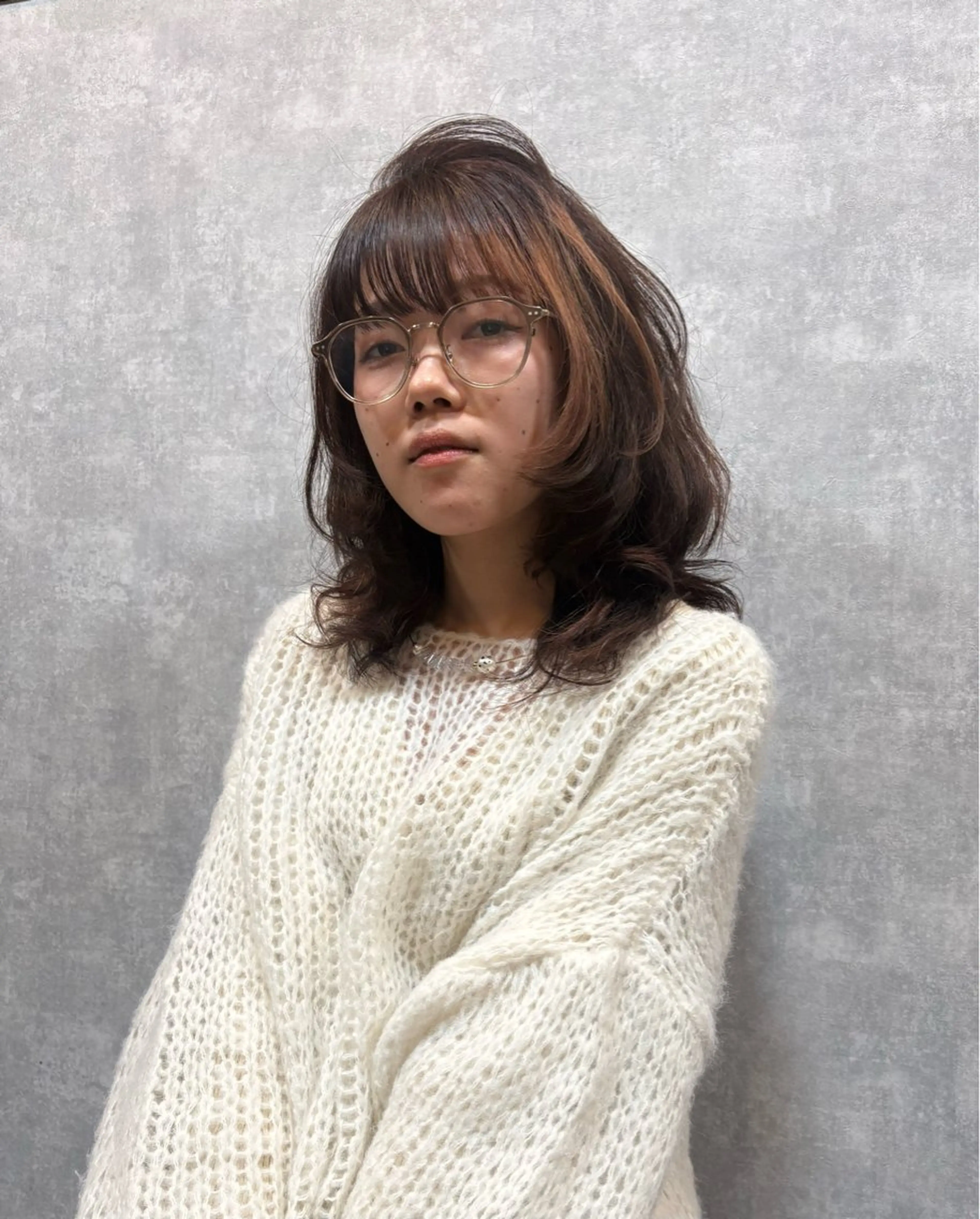 セミロング パーマ パーマ GrassHair石垣店所属・衛藤 澄玲のヘアスタイル