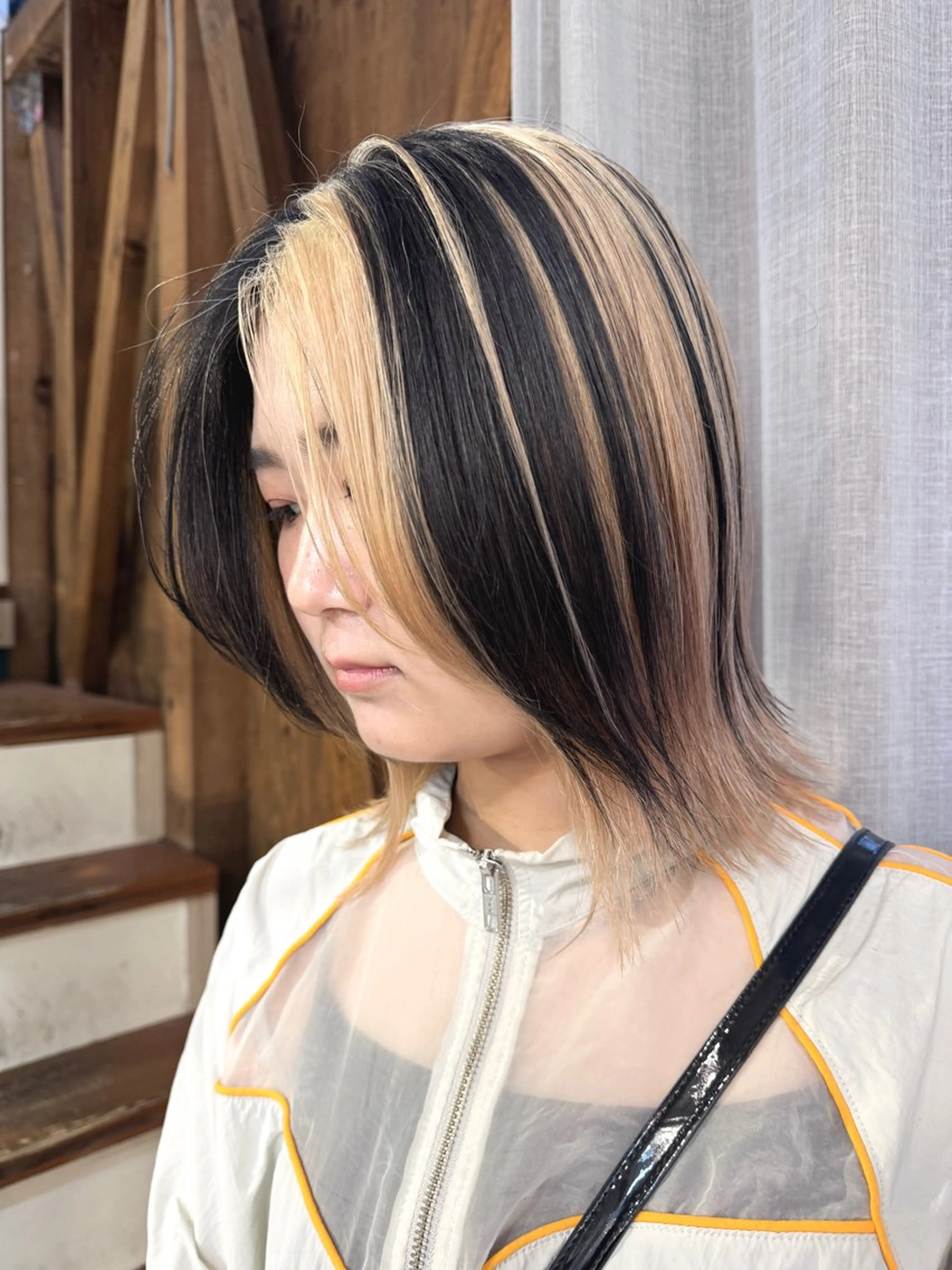 ミディアム カラー ヘアカラー 透明感カラー/ハイト ーン/メイク/umiのヘアスタイル