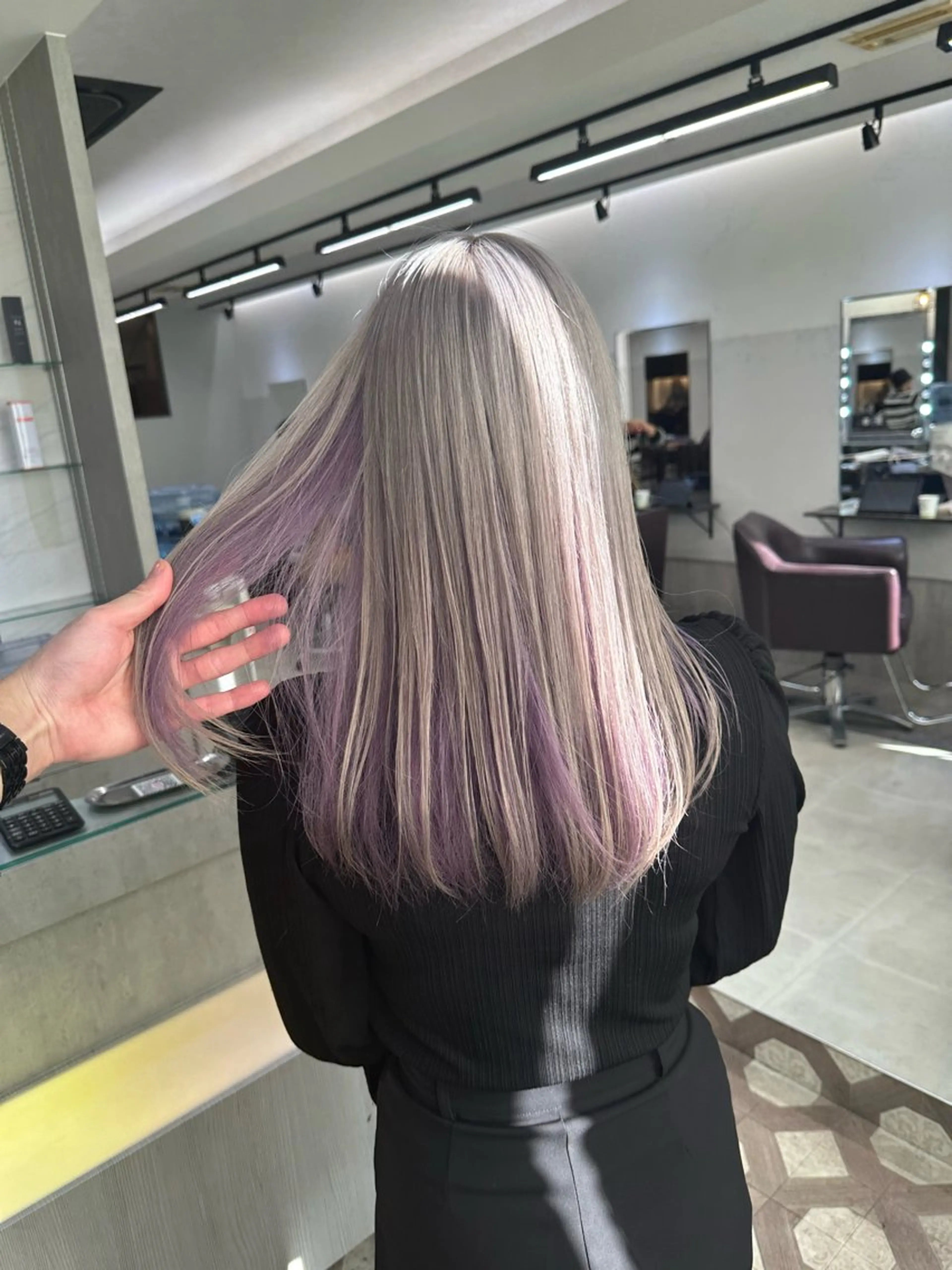 ロング カラー ヘアカラー トリートメント JILL/鶴岡 和幸/天神のヘアスタイル