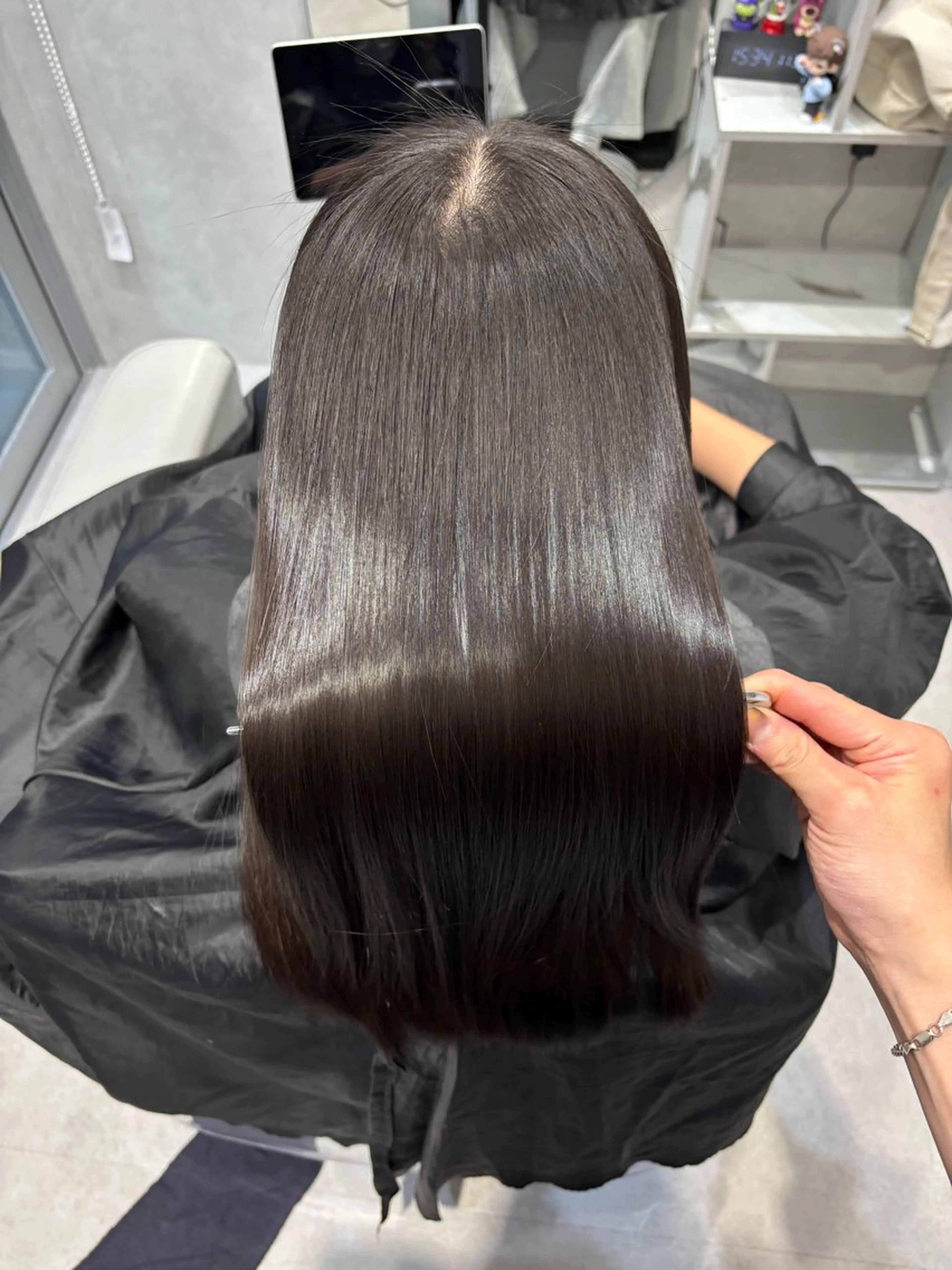 セミロング 縮毛矯正 トリートメント SALOWIN四条河原町店所属・友人Yuto 美髪矯正（縮毛矯正）のヘアスタイル