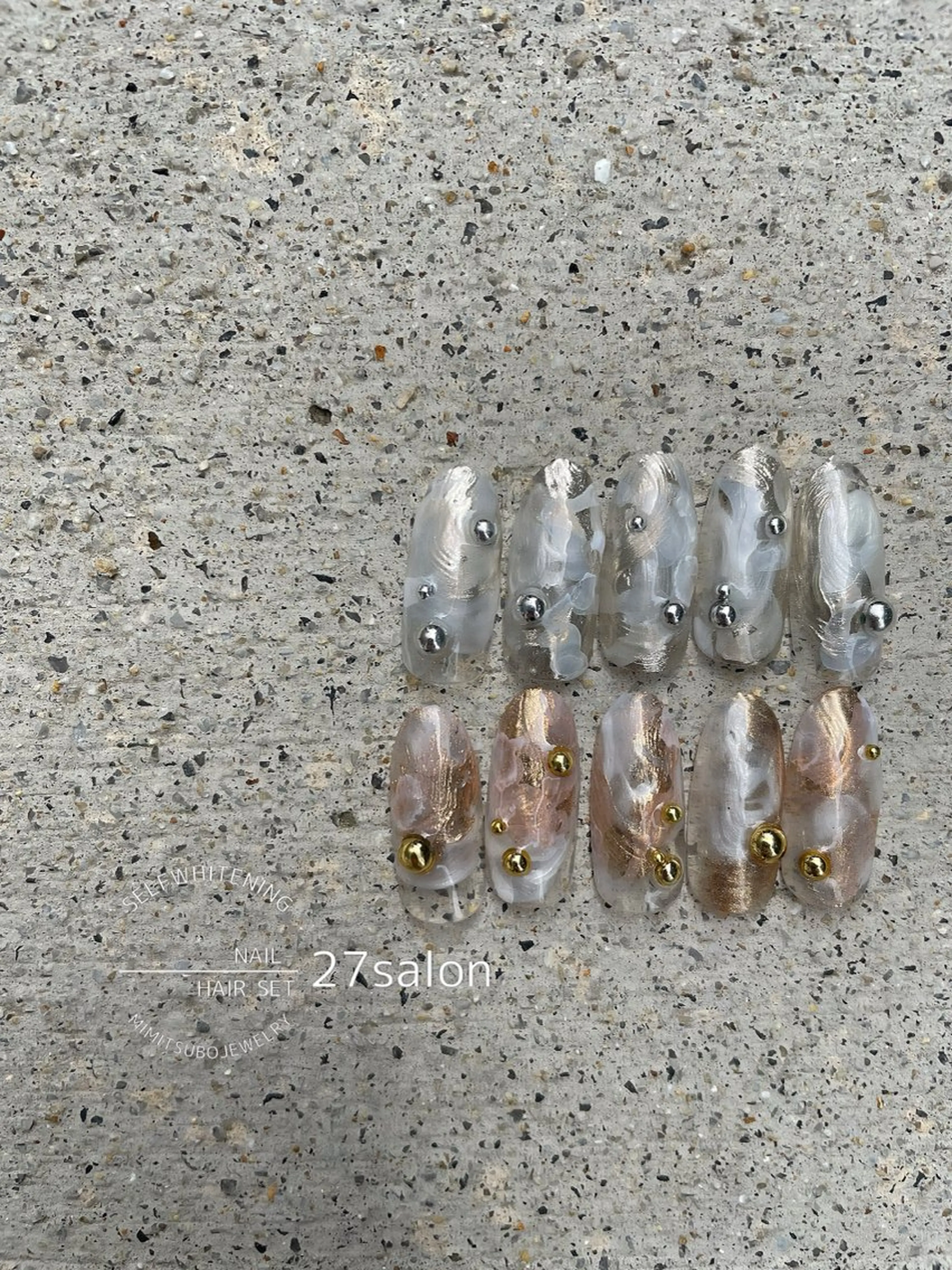 ネイル ニュアンスネイル ハンドネイル 27salon yuinaのネイルデザイン