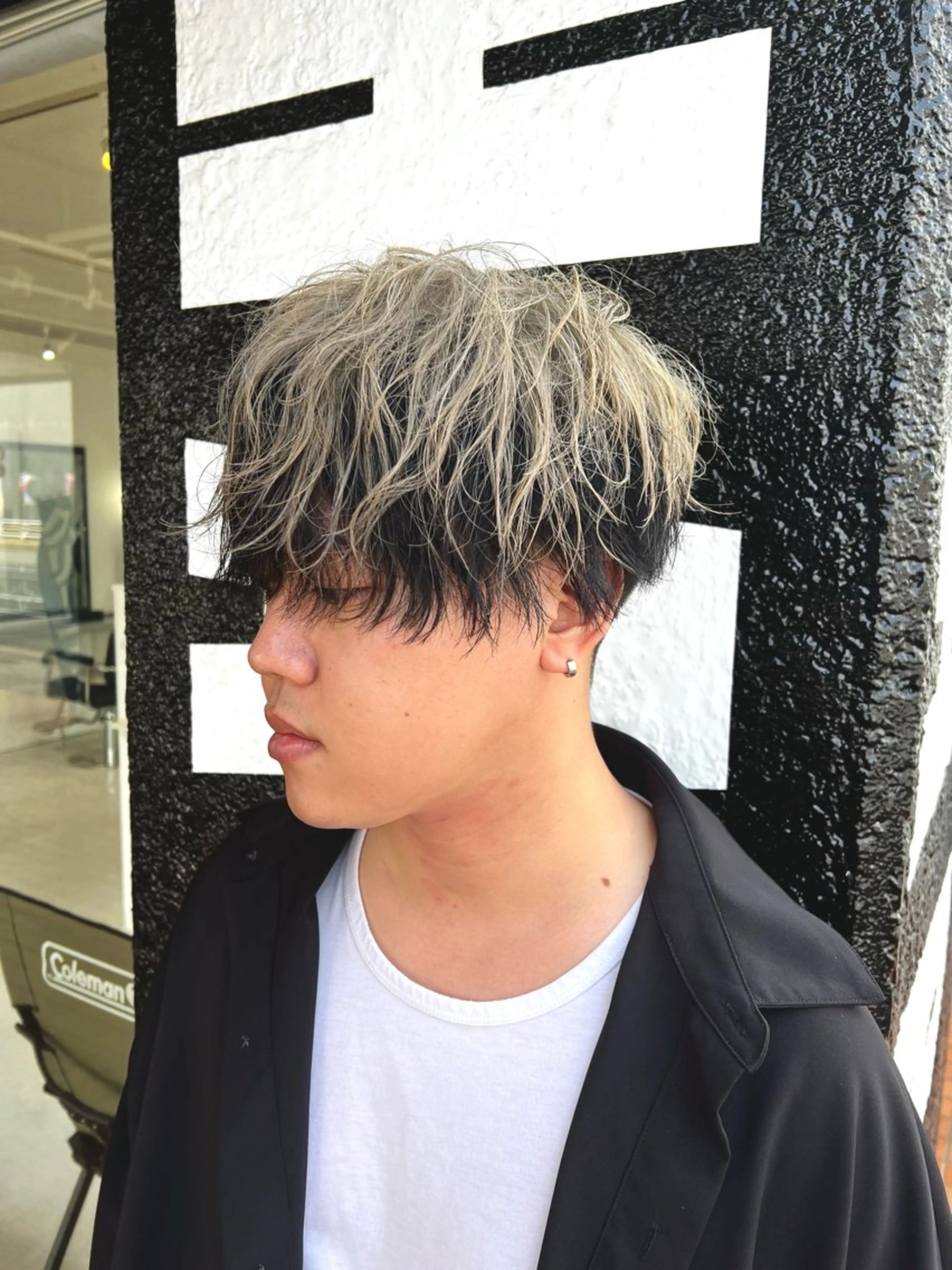 カラー メンズ ダメージレスブリーチ /艶髪/横須賀智也のヘアスタイル