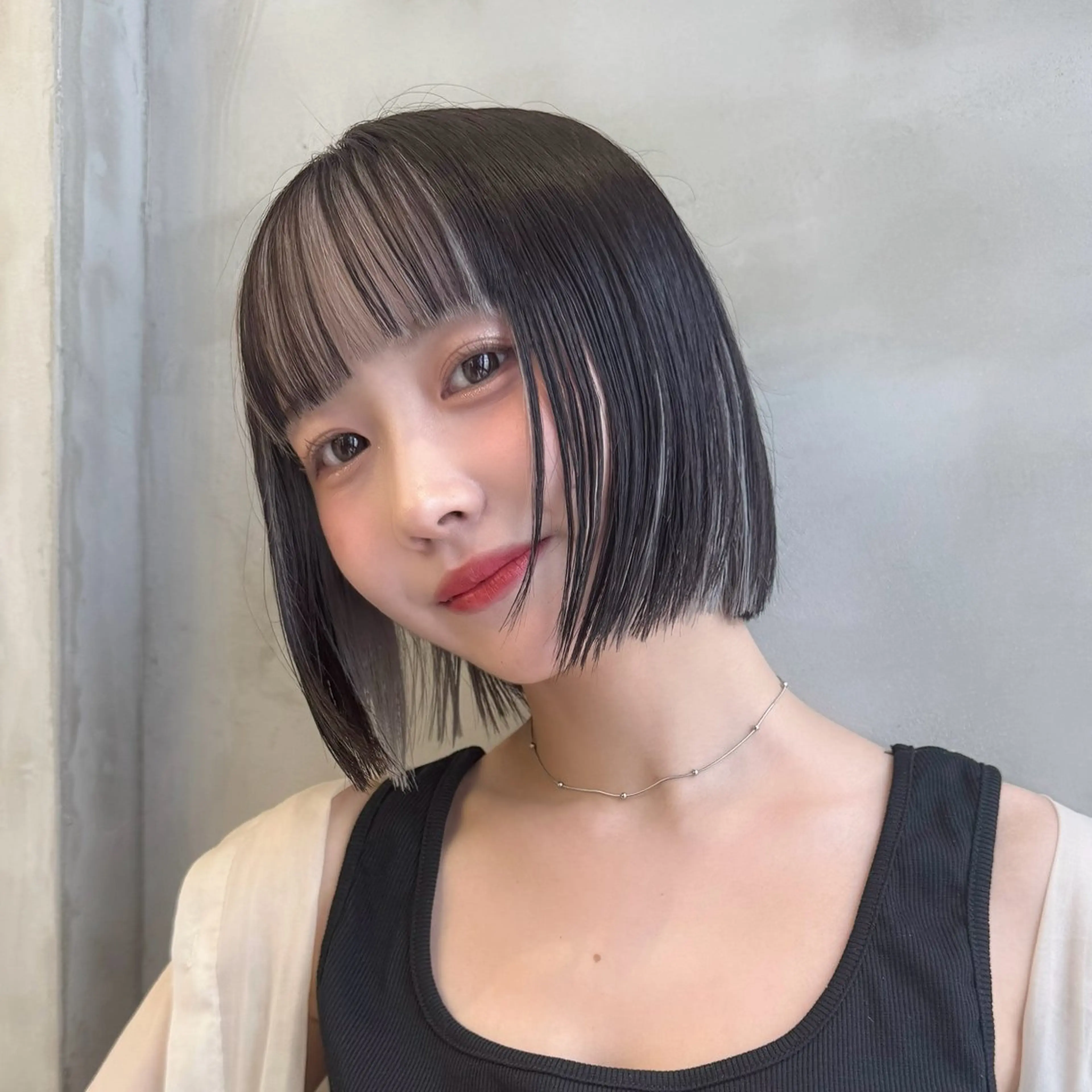 ミディアム カラー ヘアカラー トリートメント Lond luce心斎橋所属・🍀小川大輔🍀 ボブ/ブリーチ🥇のヘアスタイル