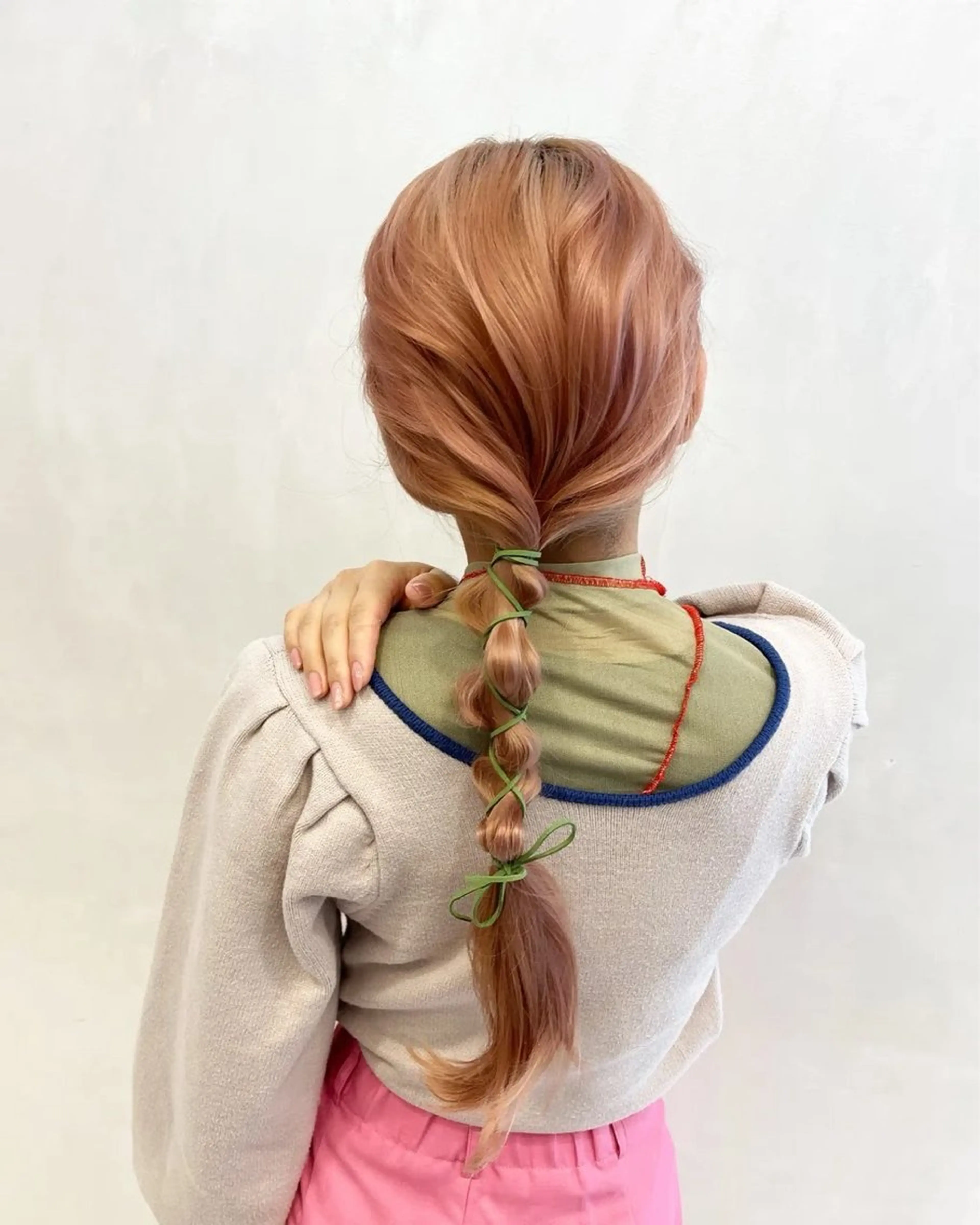 ロング カラー オレンジ コノカ/暖色カラー/ 透明感カラーのヘアスタイル