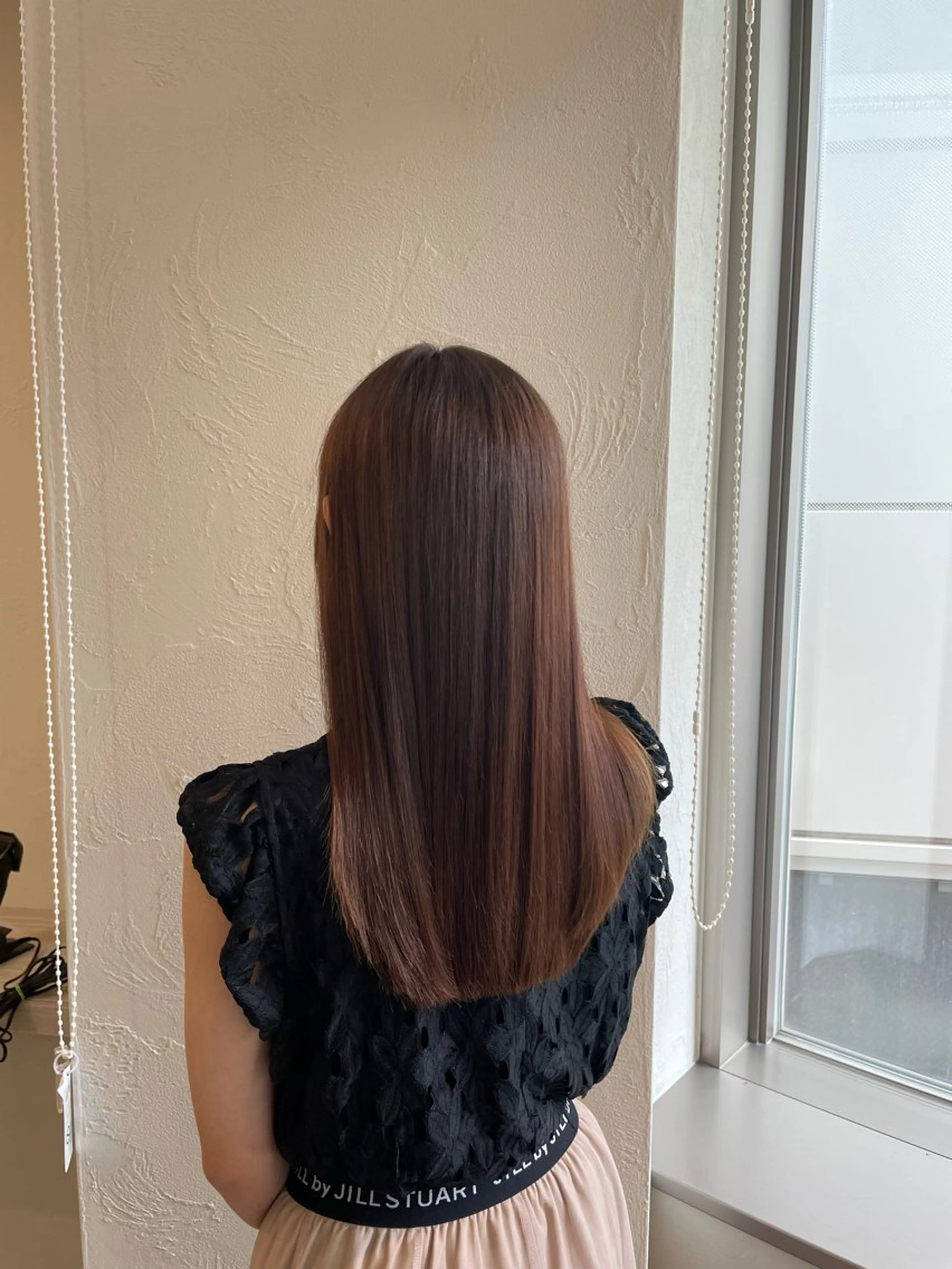 セミロング パーマ 縮毛矯正 tiel【ティエル】所属・tiel 小山莉々のヘアスタイル