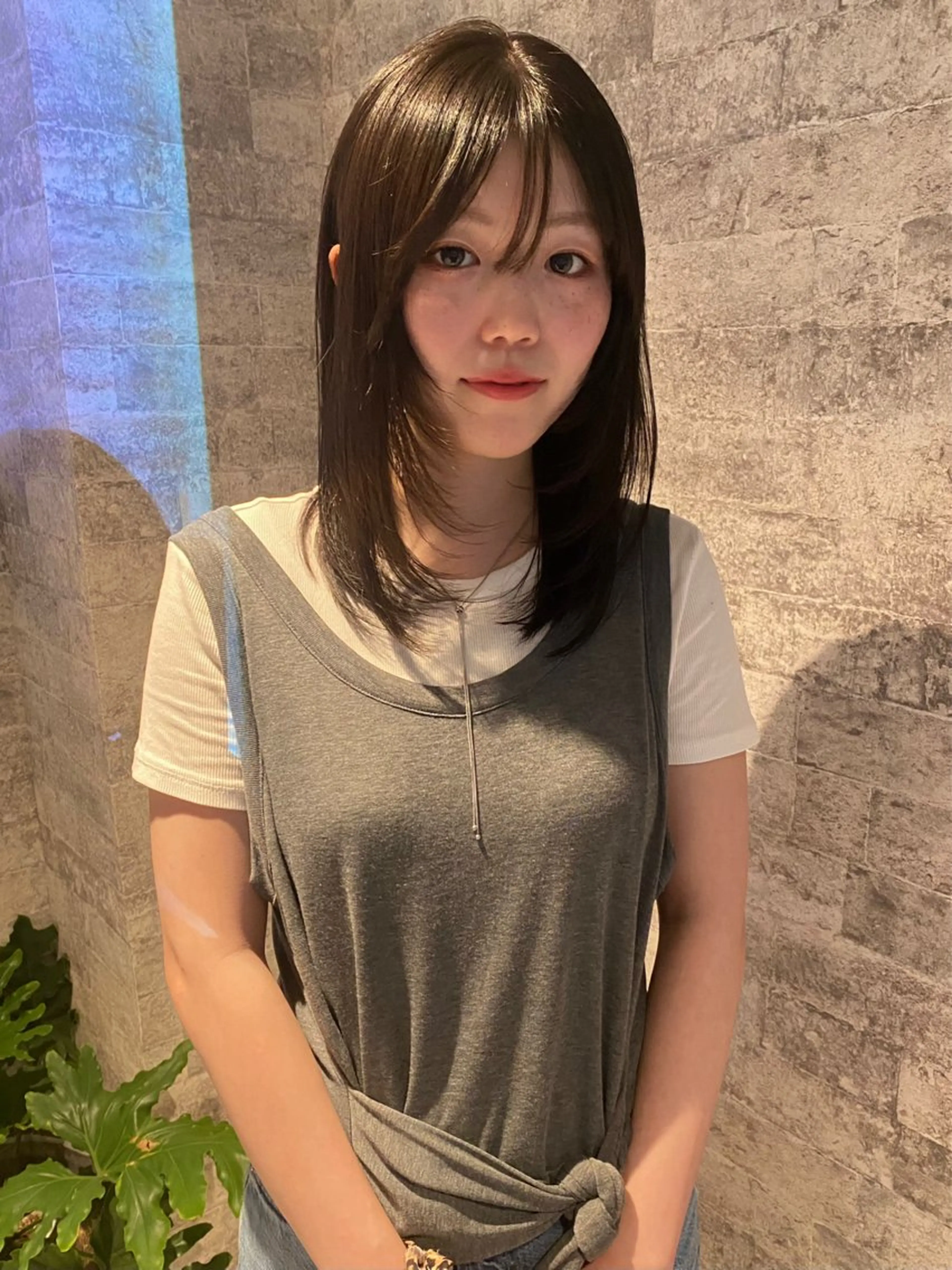 ミディアム カラー パーマ ストレートパーマ カット ヘアカラー 縮毛矯正 トリートメント mai / linoah˚✧のヘアスタイル