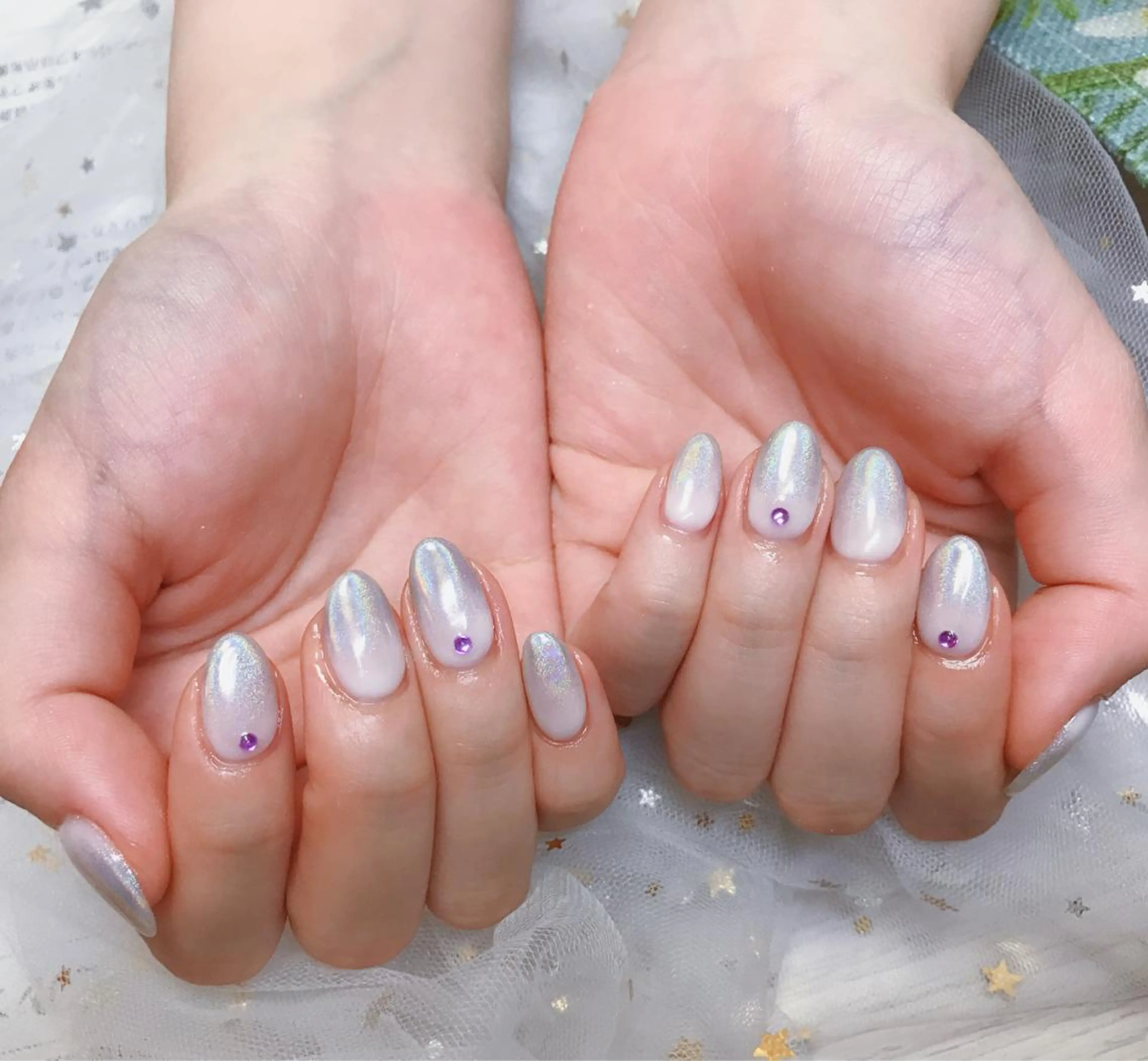 カラー ネイル グラデーションカラー ユニコーンカラー グラデーション Q Free nailsのネイルデザイン