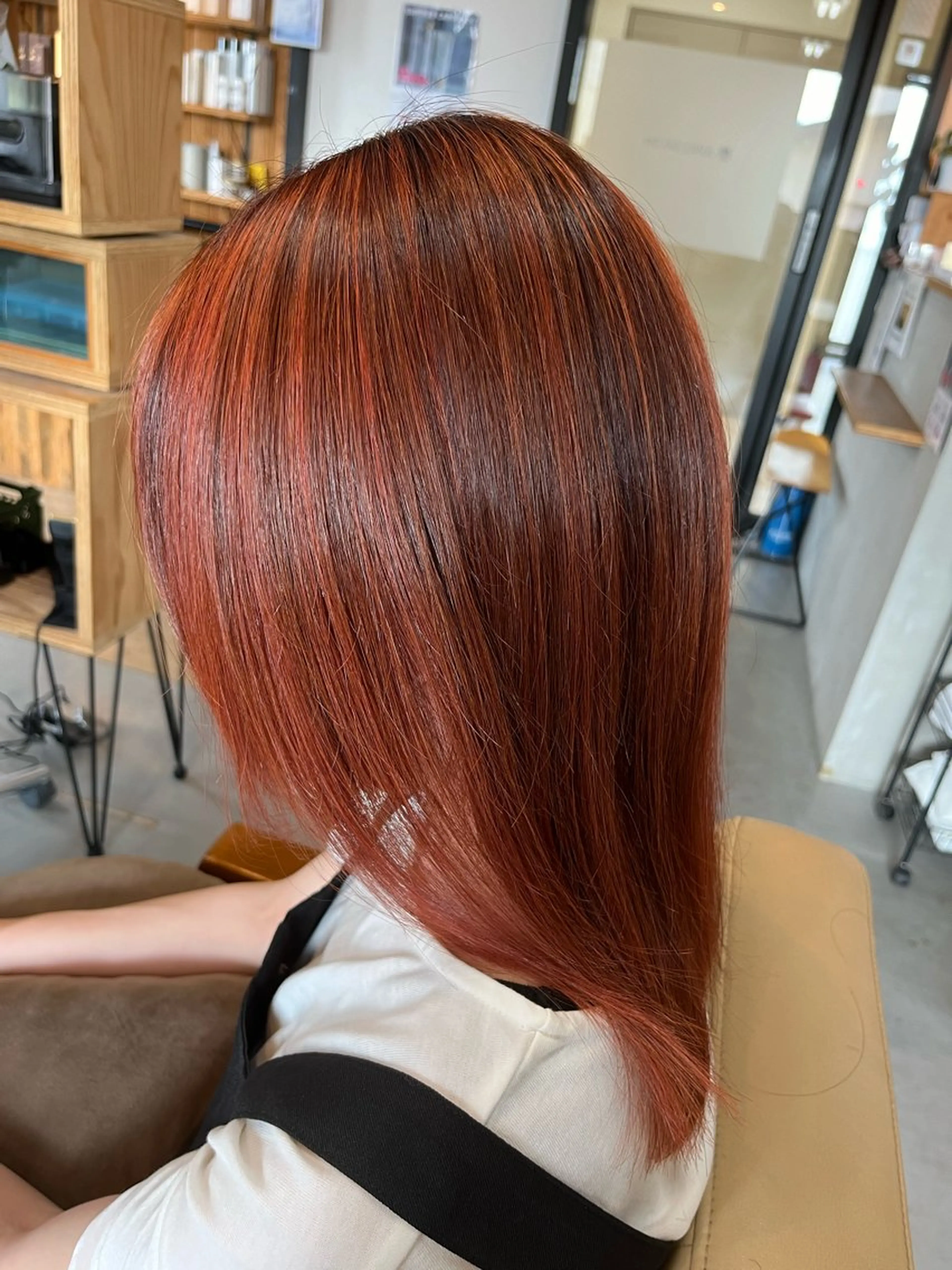 ミディアム カット ヘアカラー JUNO所属・阪神西宮★JUNO 川﨑温子のヘアスタイル