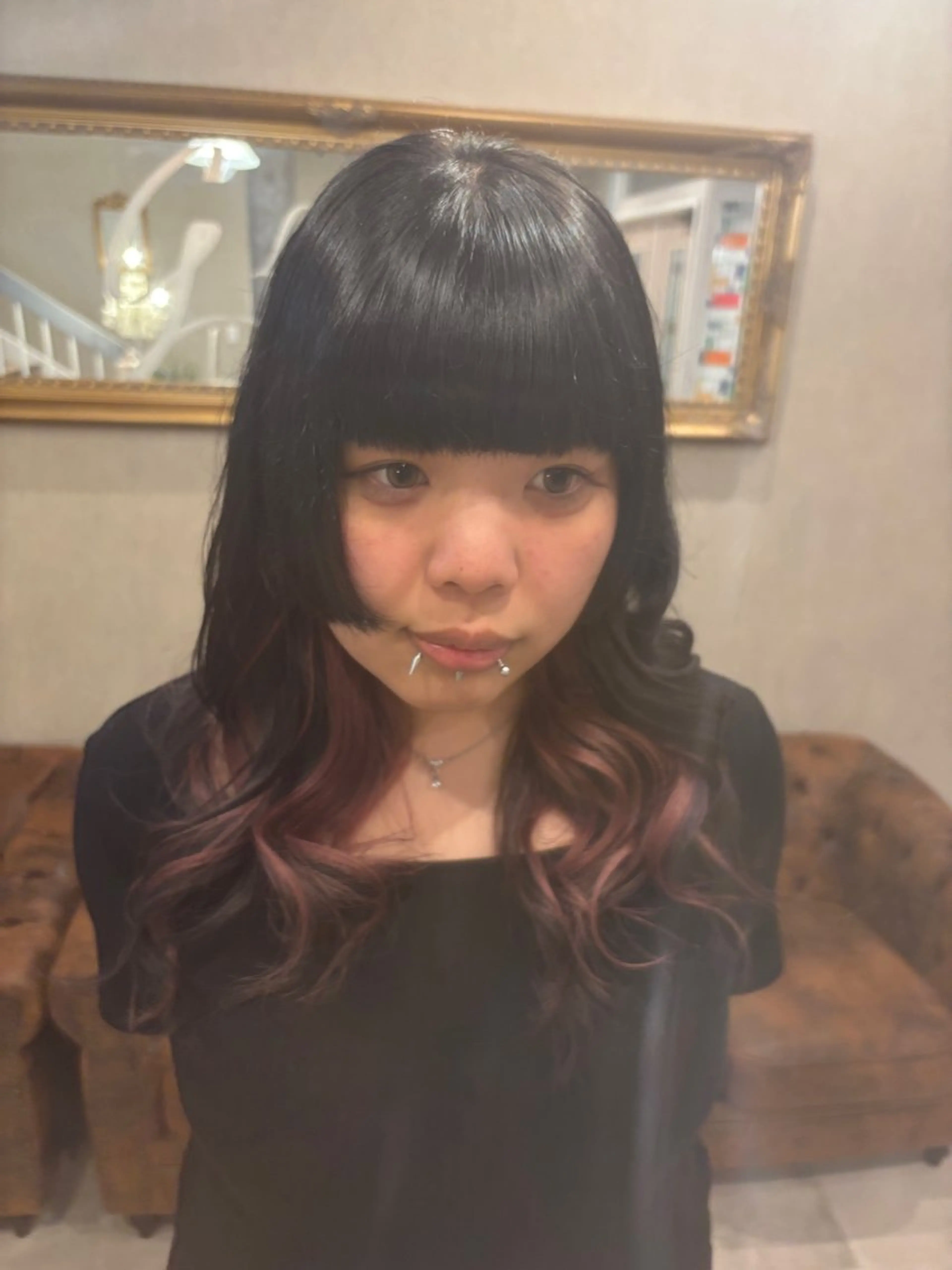 カラー ピンクカラー Calbari 中島　朔のヘアスタイル