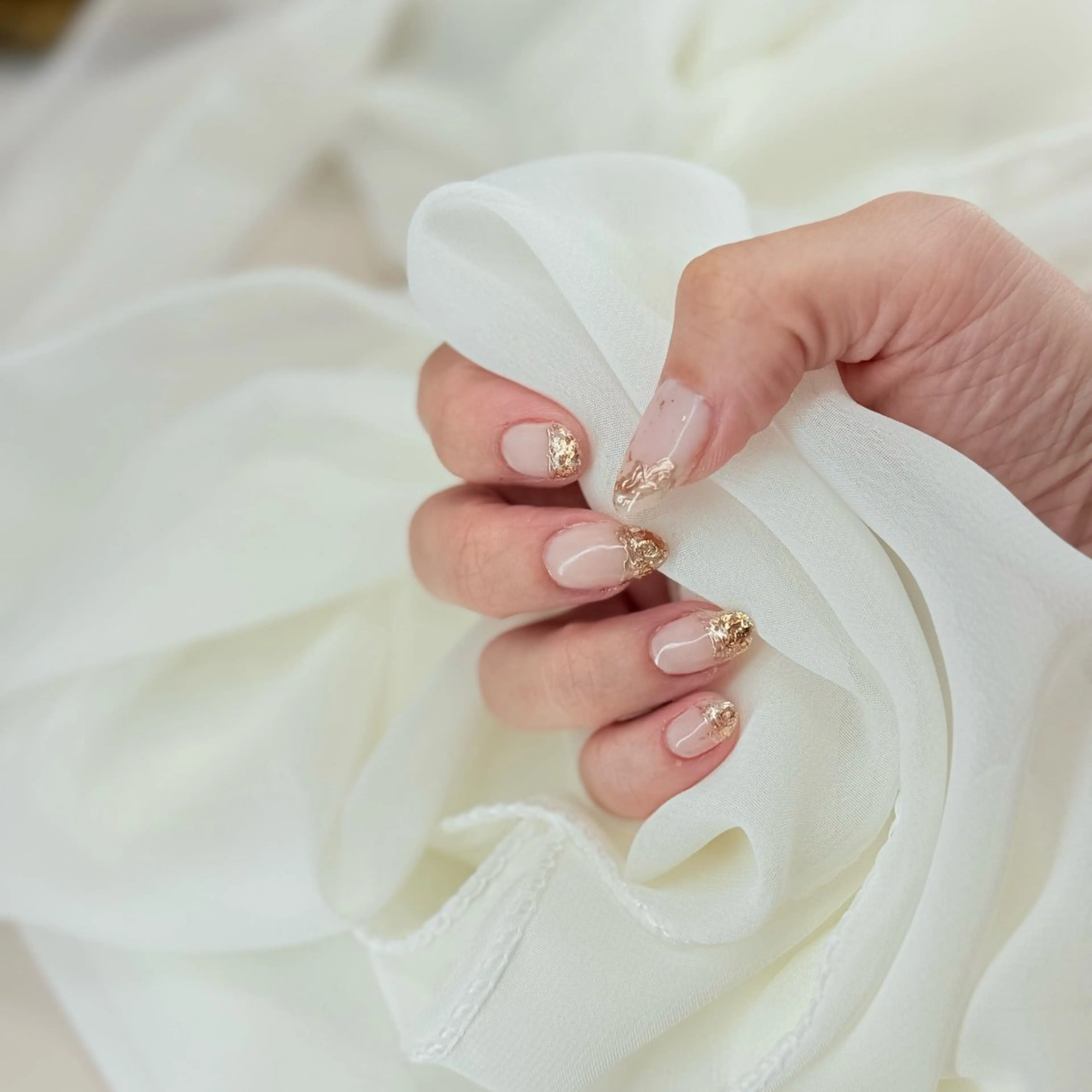 ネイル ゴールド ハンドネイル flan ゆいのネイルデザイン