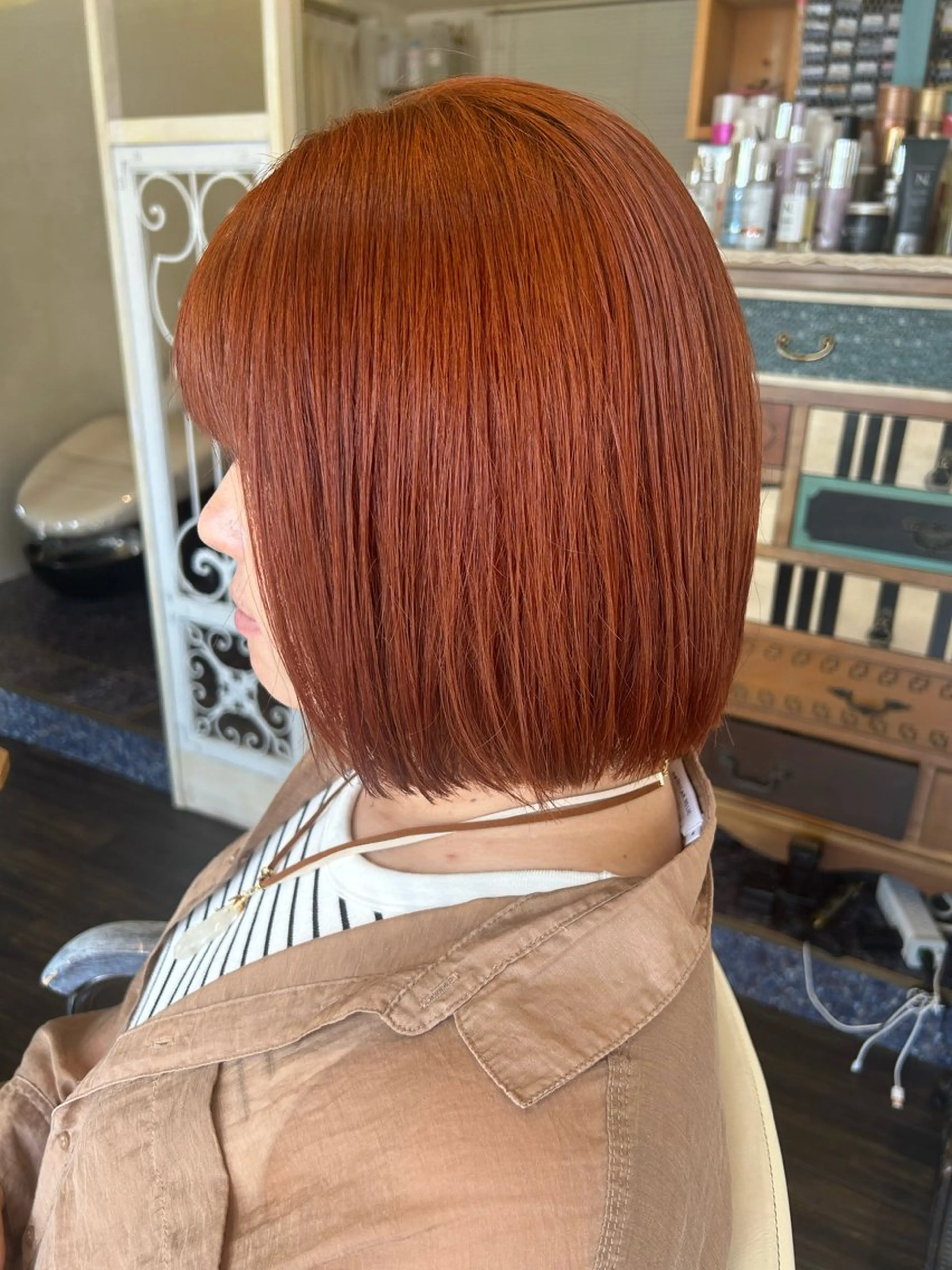 ミディアム カラー ヘアカラー トリートメント ヘアセット DiMPlE  ディンプル所属・🌸スタイリスト 山浦美恵のヘアスタイル