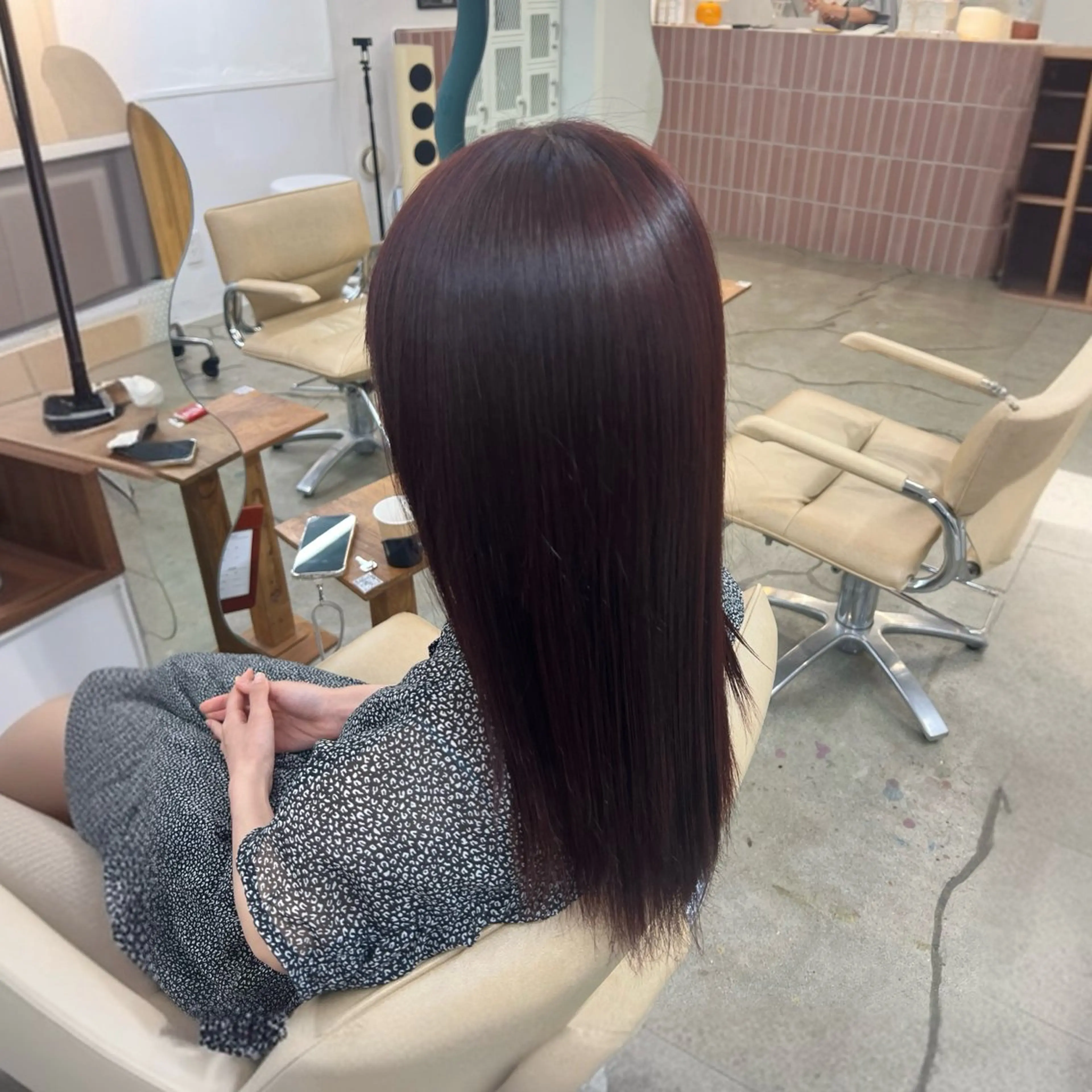 セミロング カラー 艶ハイトーン/ 颯一朗のヘアスタイル