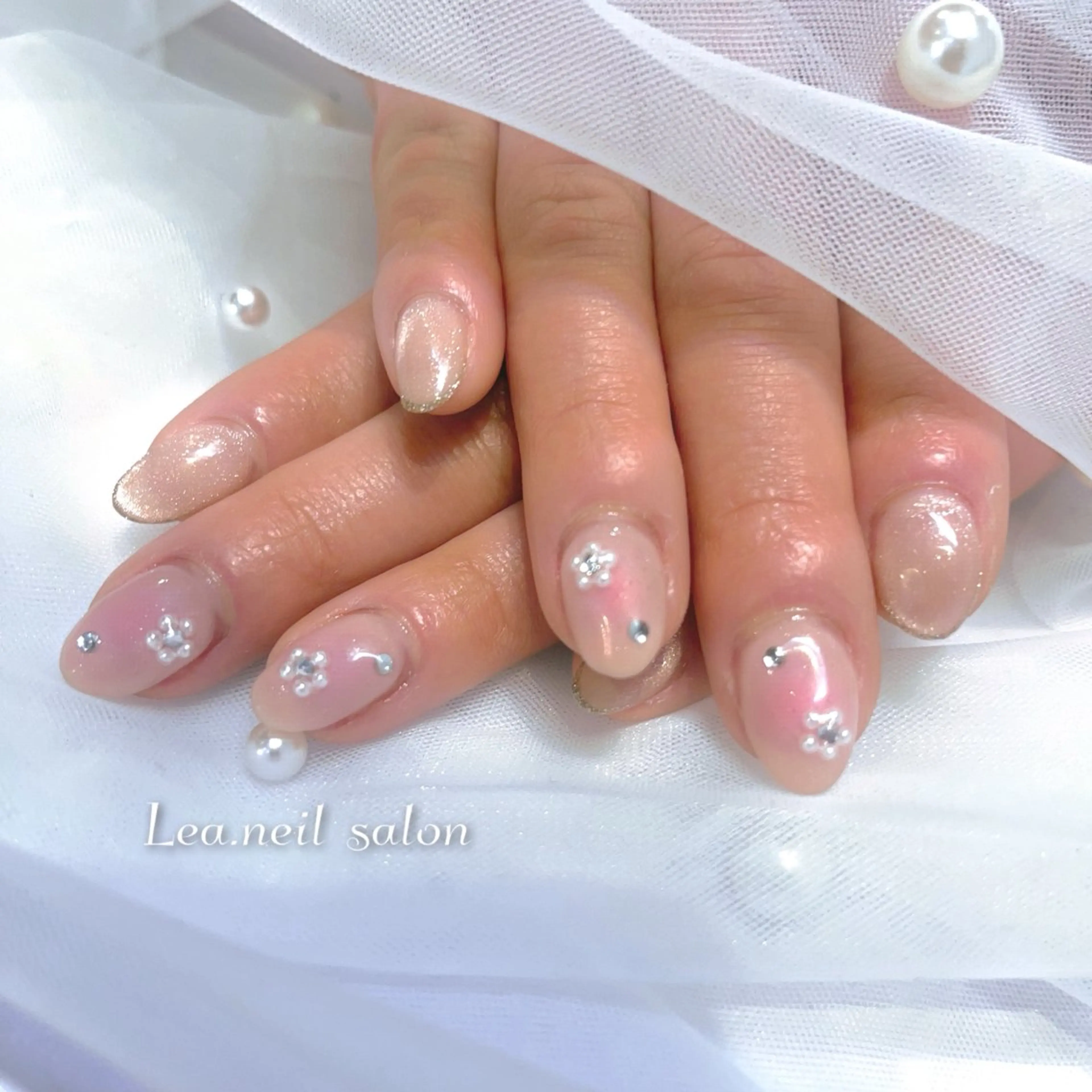 ネイル 春ネイル Lea.nail salon所属・大波 万桜のネイルデザイン