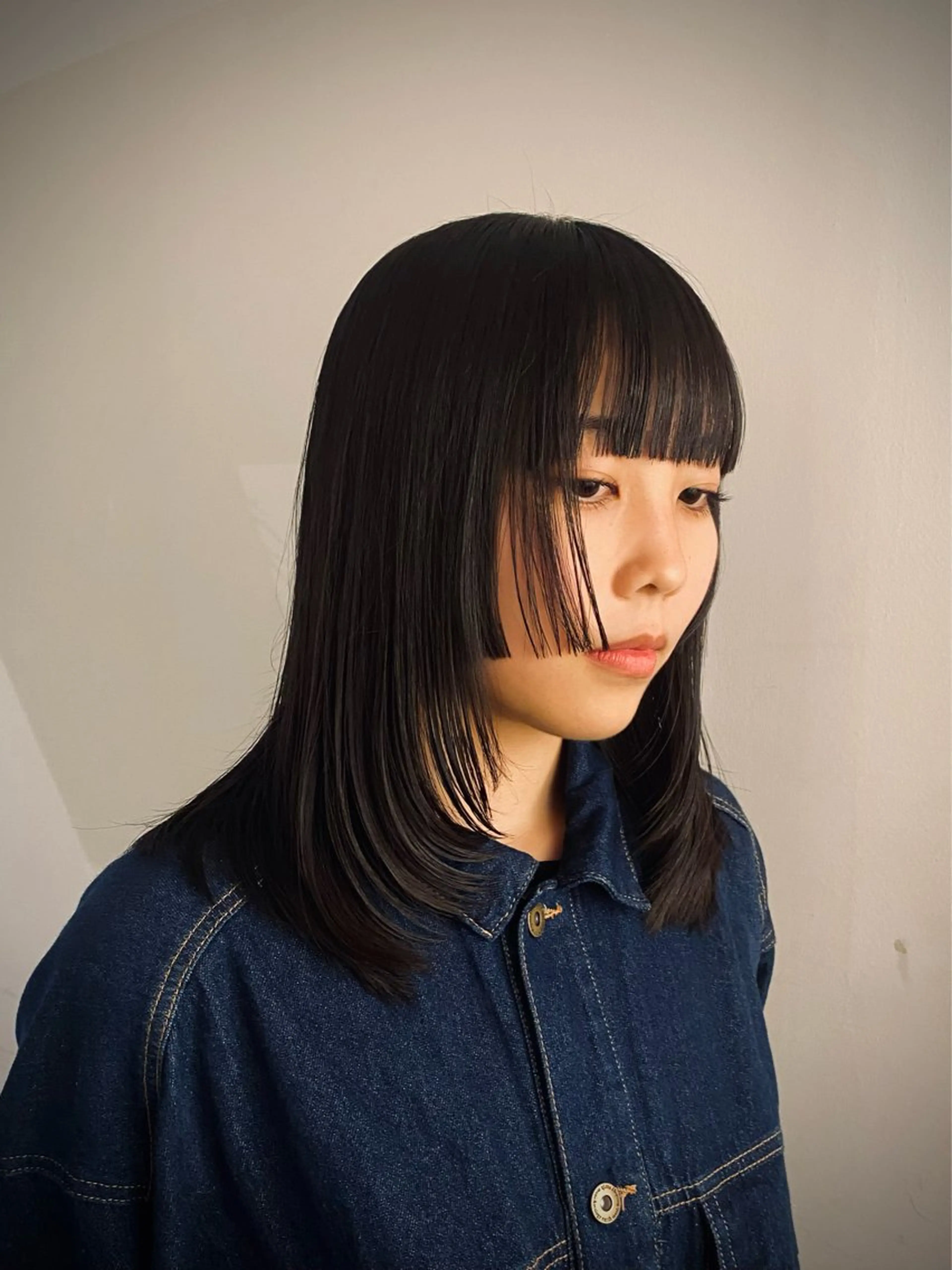 セミロング カラー ヘアカラー トリートメント ヘッドスパ marino マリノのヘアスタイル