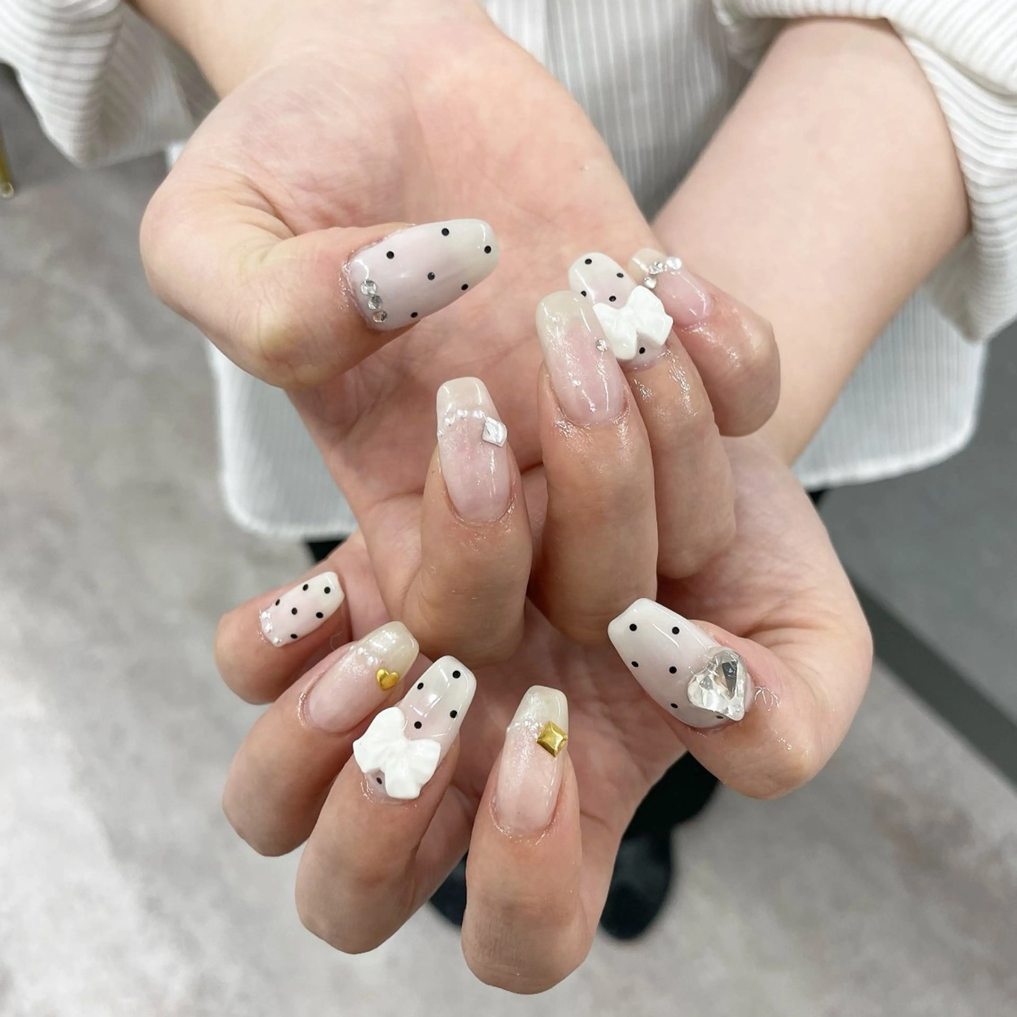 ネイル フレンチネイル ガーリー ハンドネイル Bianca川越西口 KITAZAKI🫧のネイルデザイン