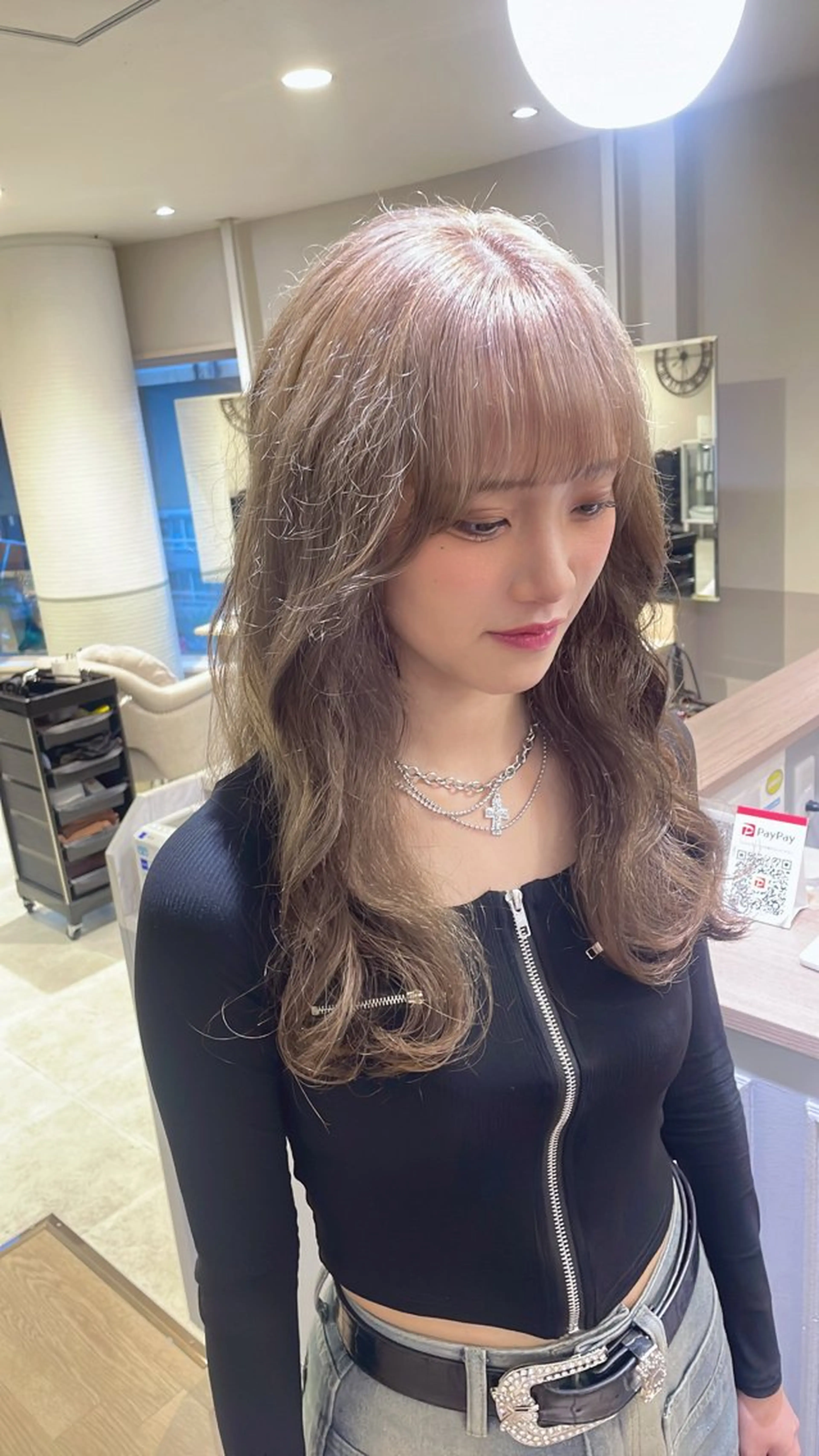 ロング カラー カット ヘアカラー トリートメント ayano / 透明感・くすみカラーのヘアスタイル