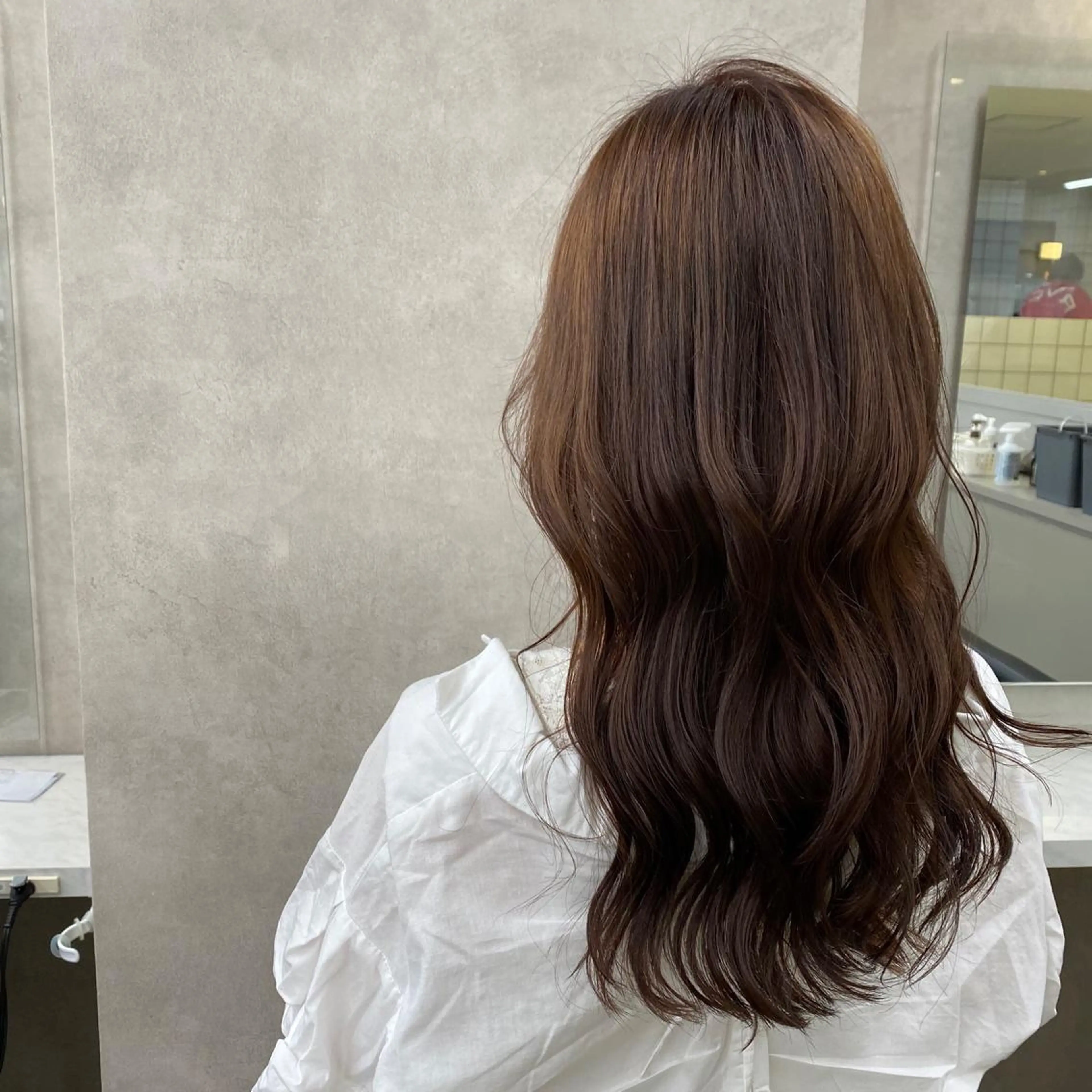 ロング 韓国風ベージュ🤎 赤みなし🌿横浜🤎のヘアスタイル