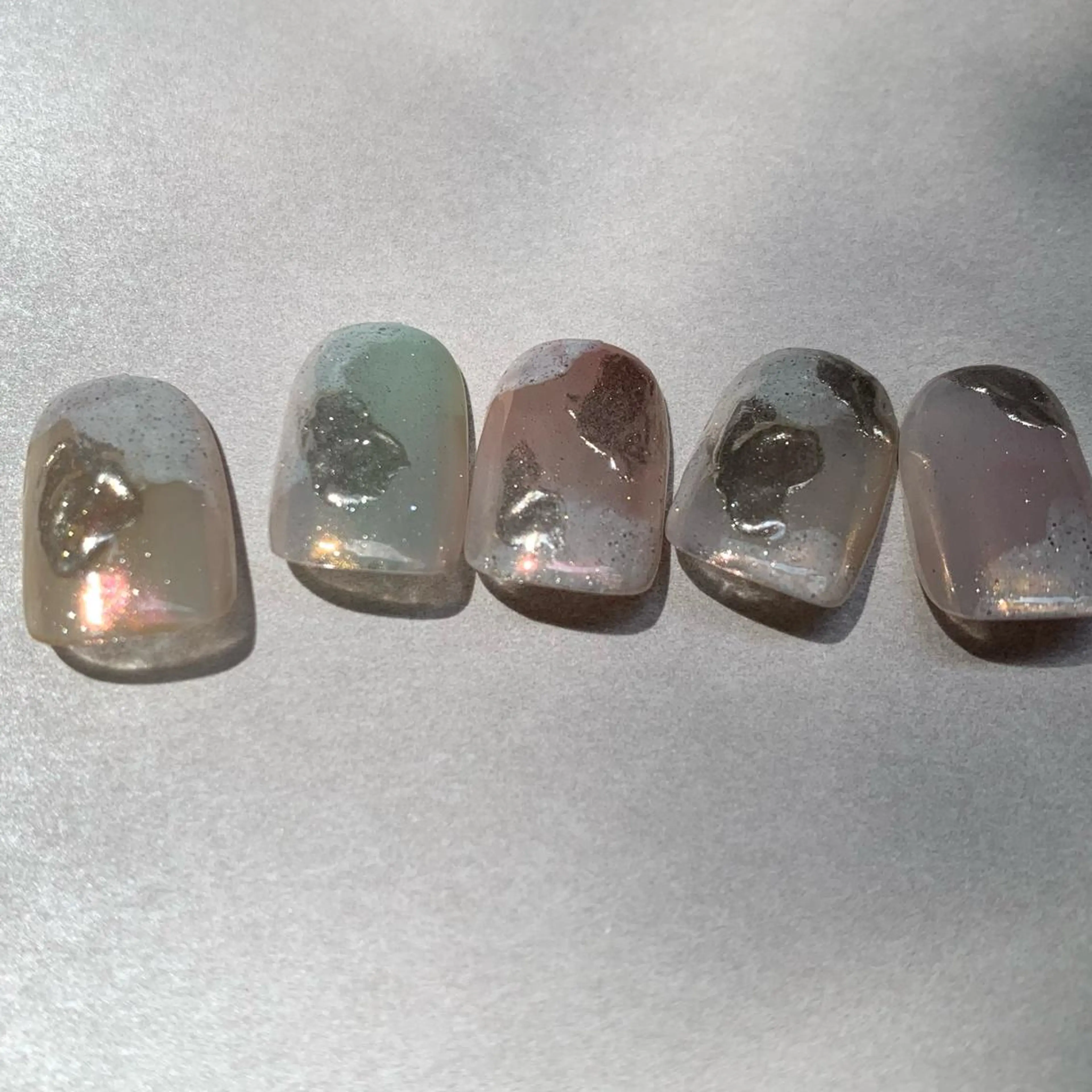 ネイル アートネイル オーロラネイル クリアネイル フットネイル フレンチネイル ハンドネイル アトリエ １０３のネイルデザイン