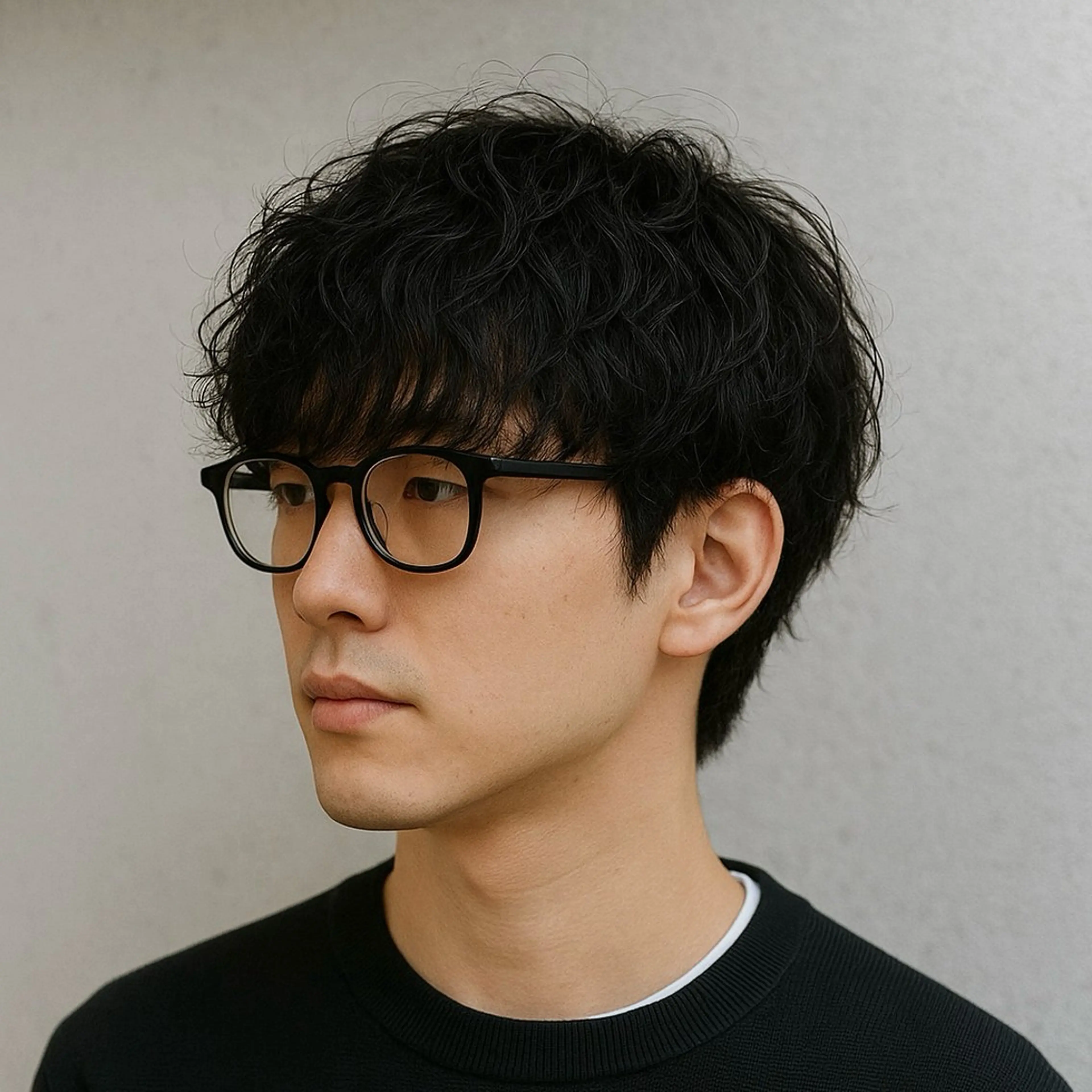 ショート カット パーマ 岸本 桂輝のヘアスタイル