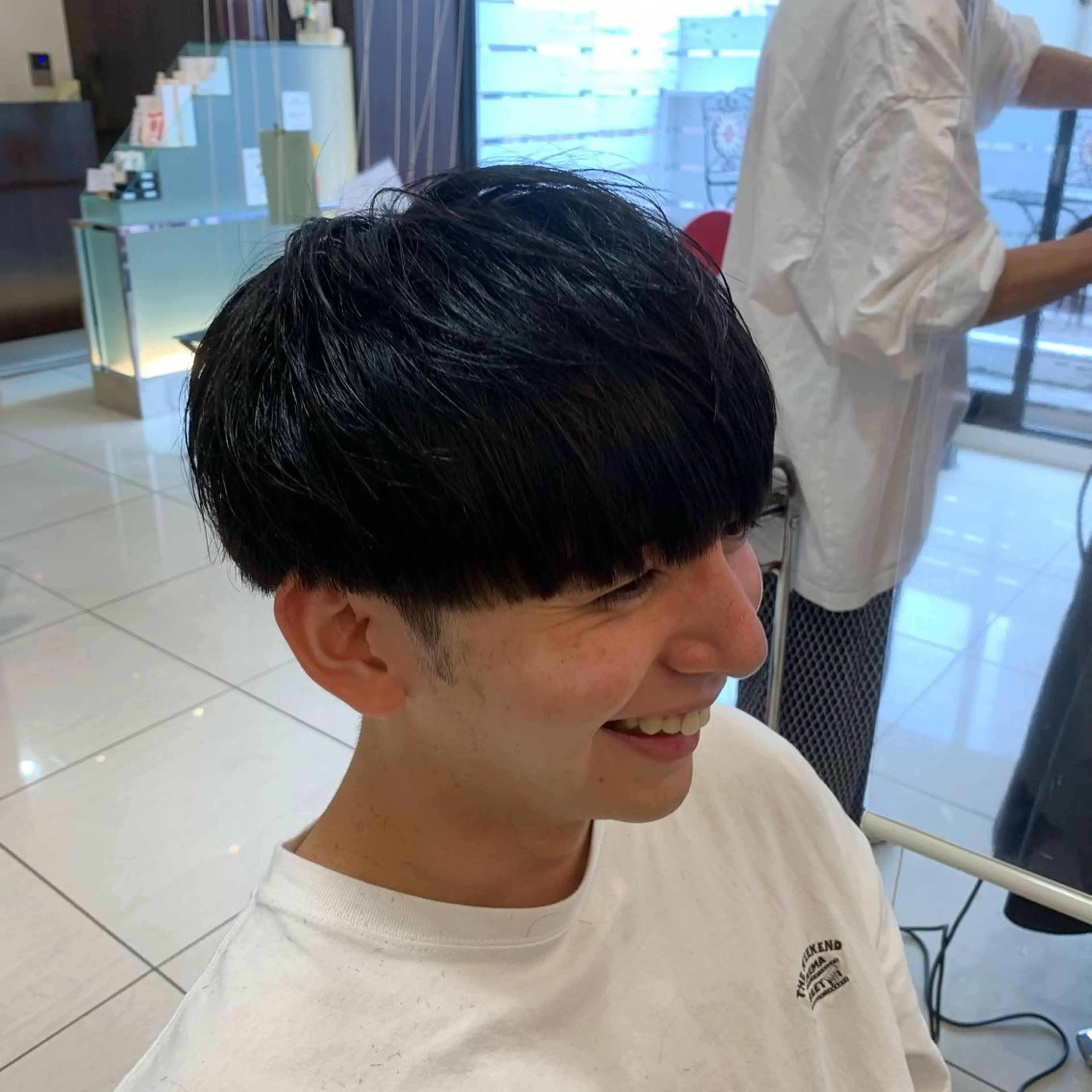 メンズ メンズ就活ヘア マッシュ カット 透明感カラー/ くびれヘア/館岡俊平のヘアスタイル