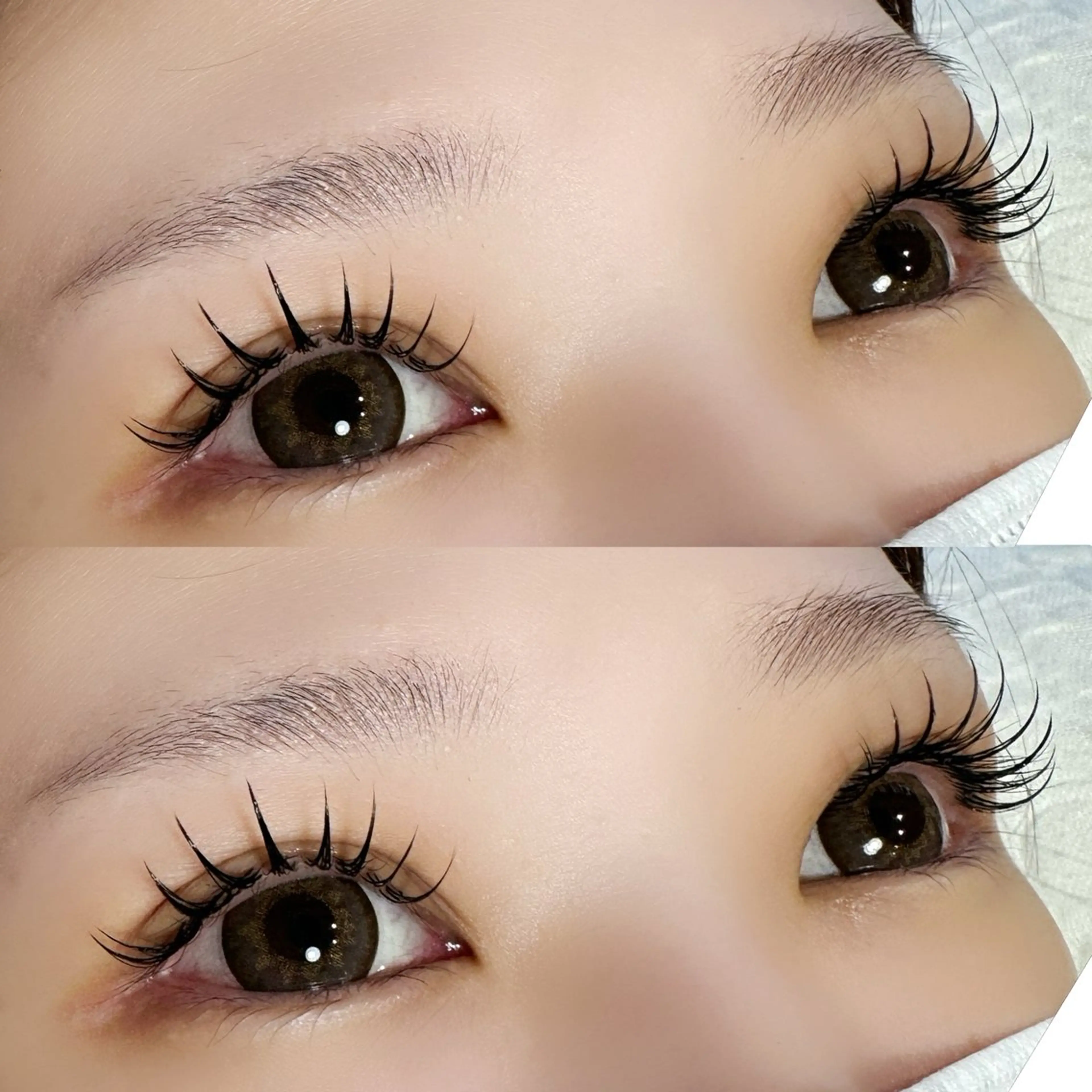 🧡韓国風束感エクステ🧡バインドロック 160本 ＋ 束感コーティング or  ブラックコーティング 仕上げ付きの写真