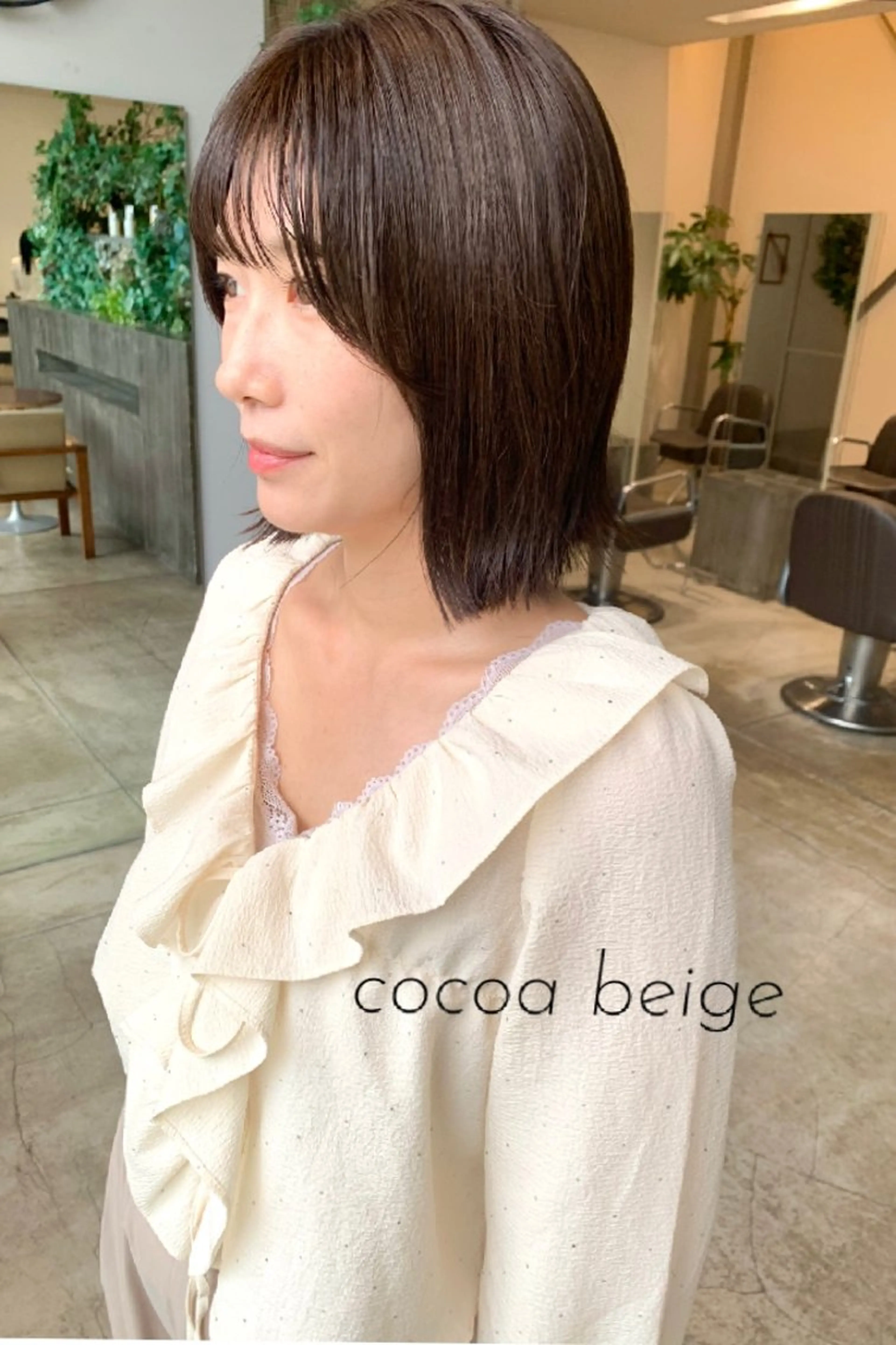 ミディアム 田中 亜沙美のヘアスタイル