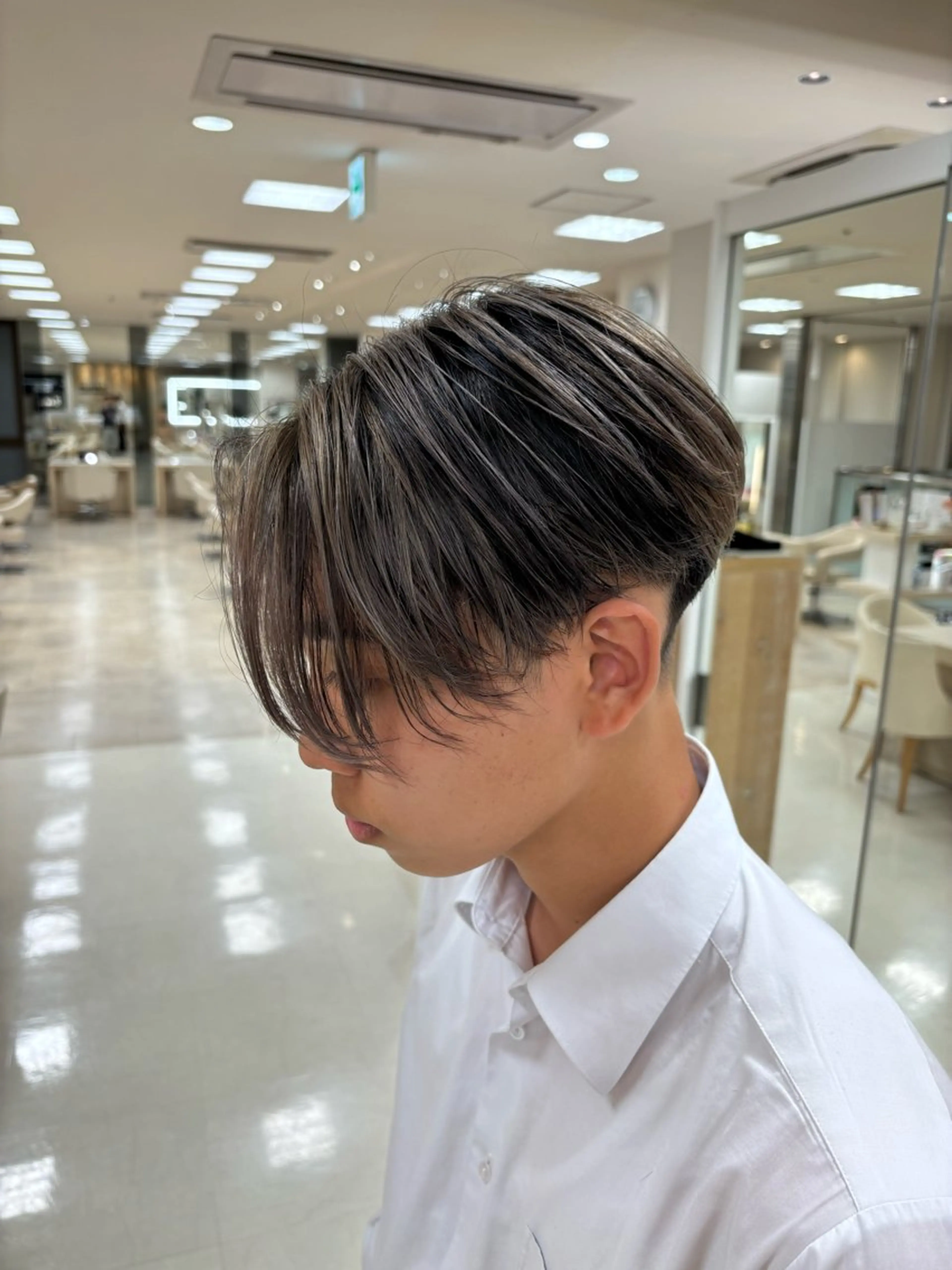 ショート カラー メンズ 湘南/メンズパーマ/ ハイライト/ユチカのヘアスタイル