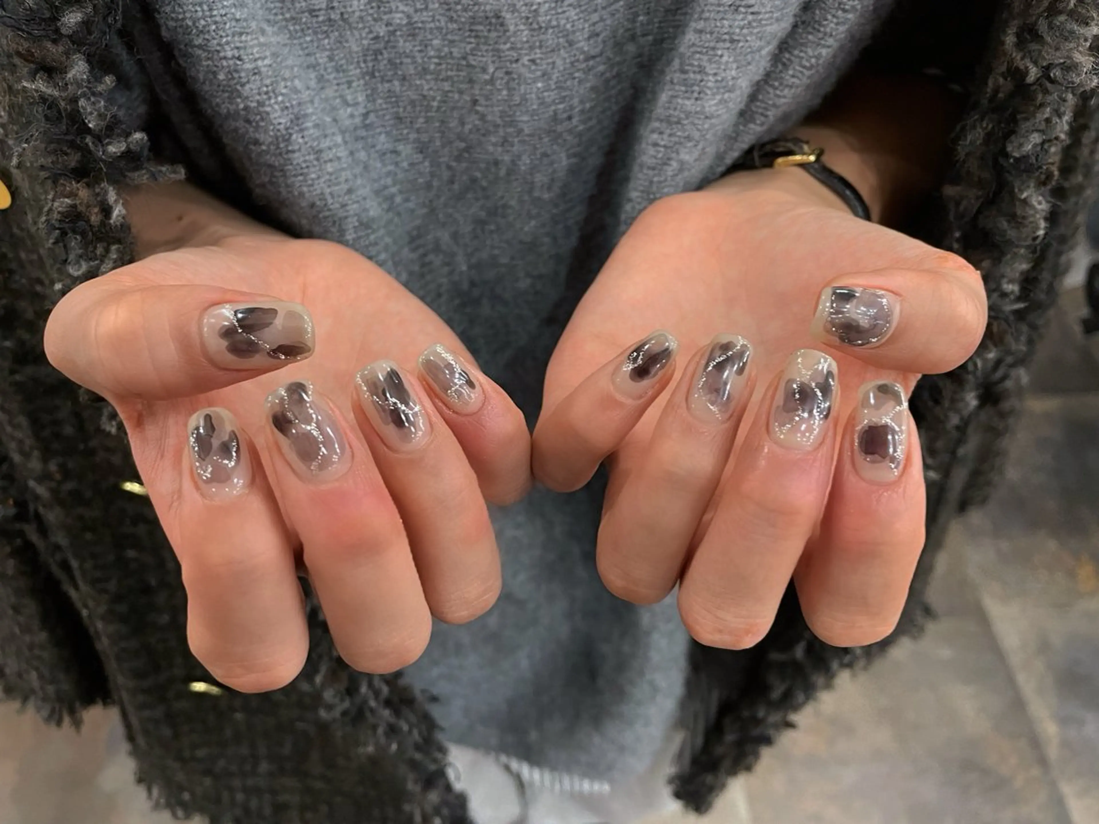 ネイル ラメ(グリッター) ニュアンスネイル k. mioのネイルデザイン