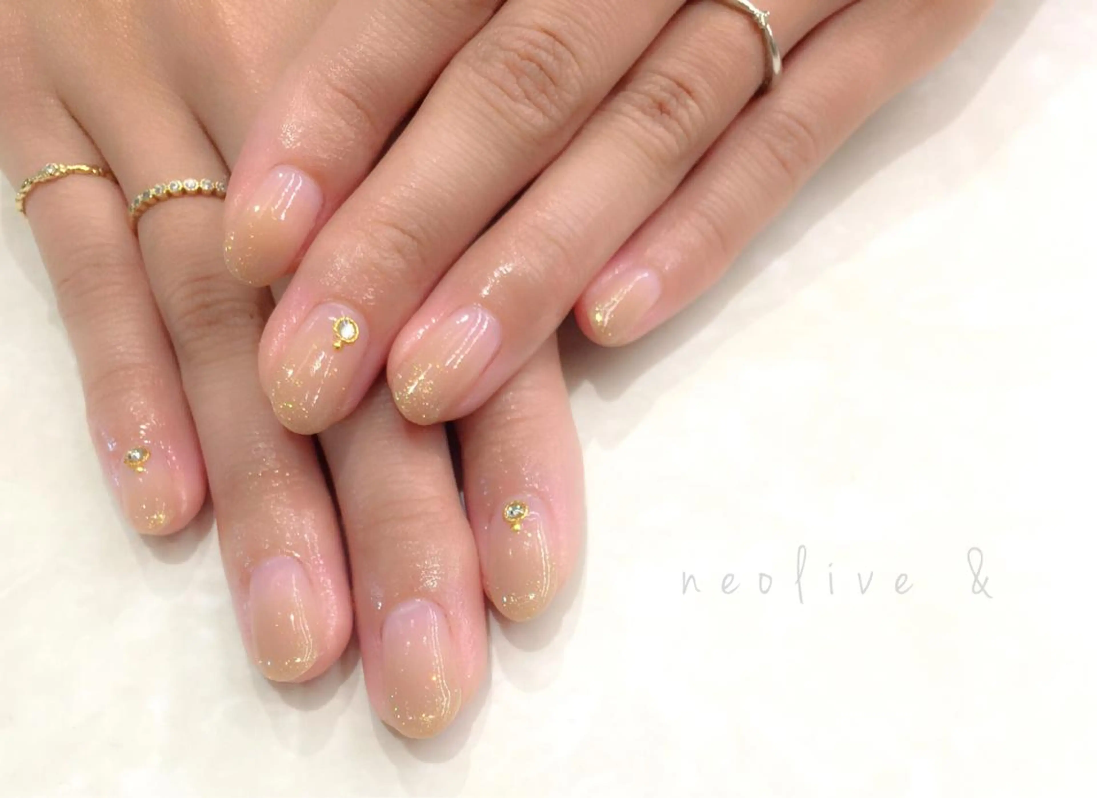 ネイル グラデーション ラメ(グリッター) ラメグラデーション Yuriko Omi パラジェル/渋谷のネイルデザイン