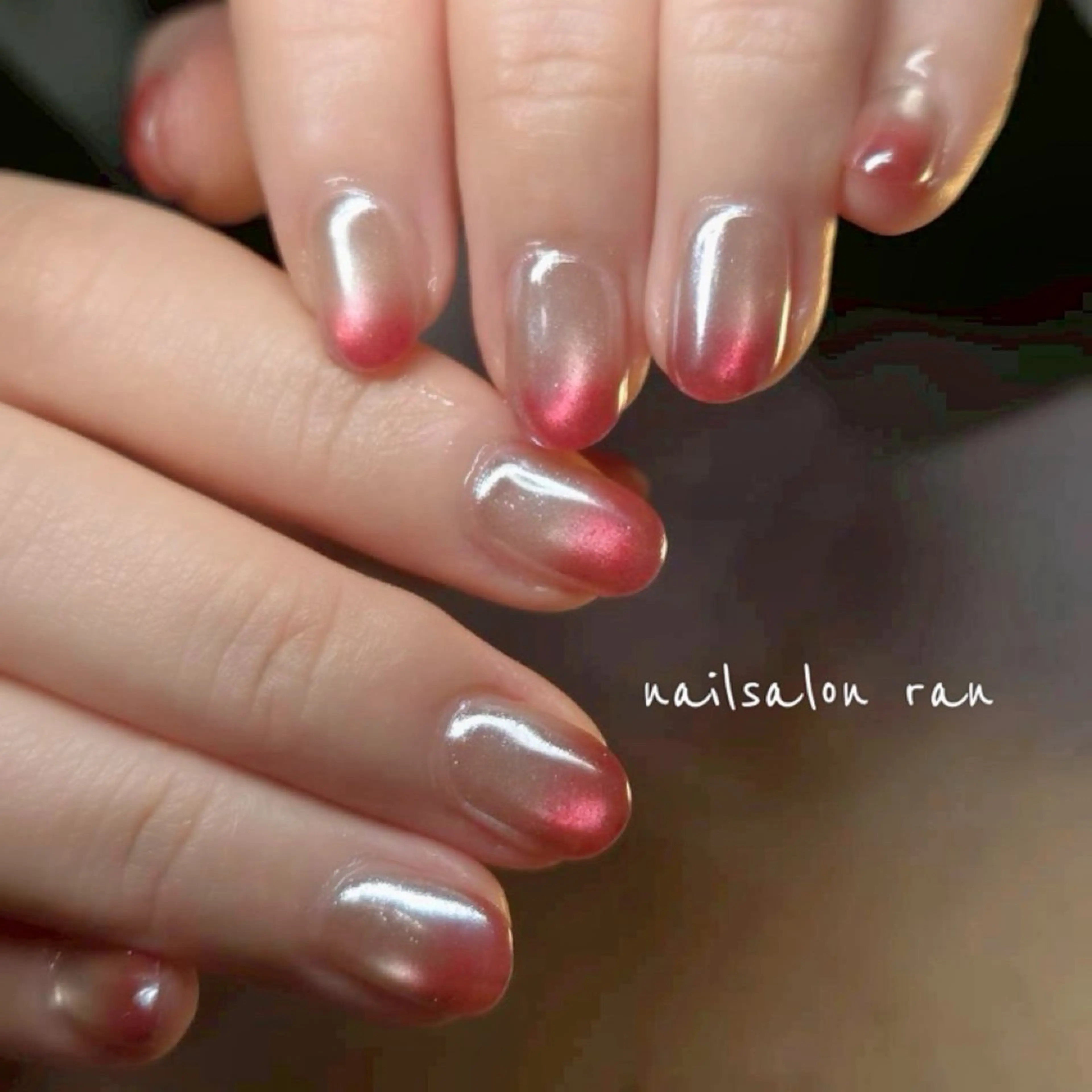 ネイル マグネットネイル ハンドネイル ハンドケア nailsalon ranのネイルデザイン