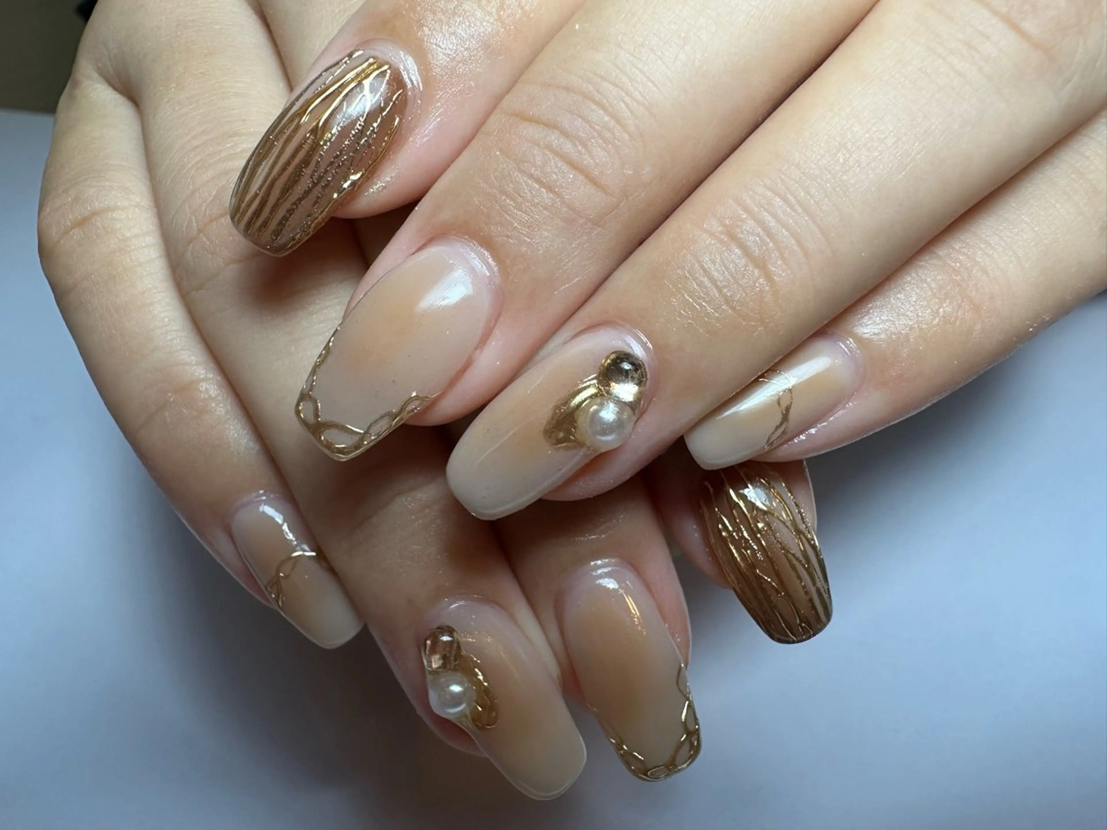 セミロング ハンドネイル shandy nail所属・shandy nailのネイルデザイン