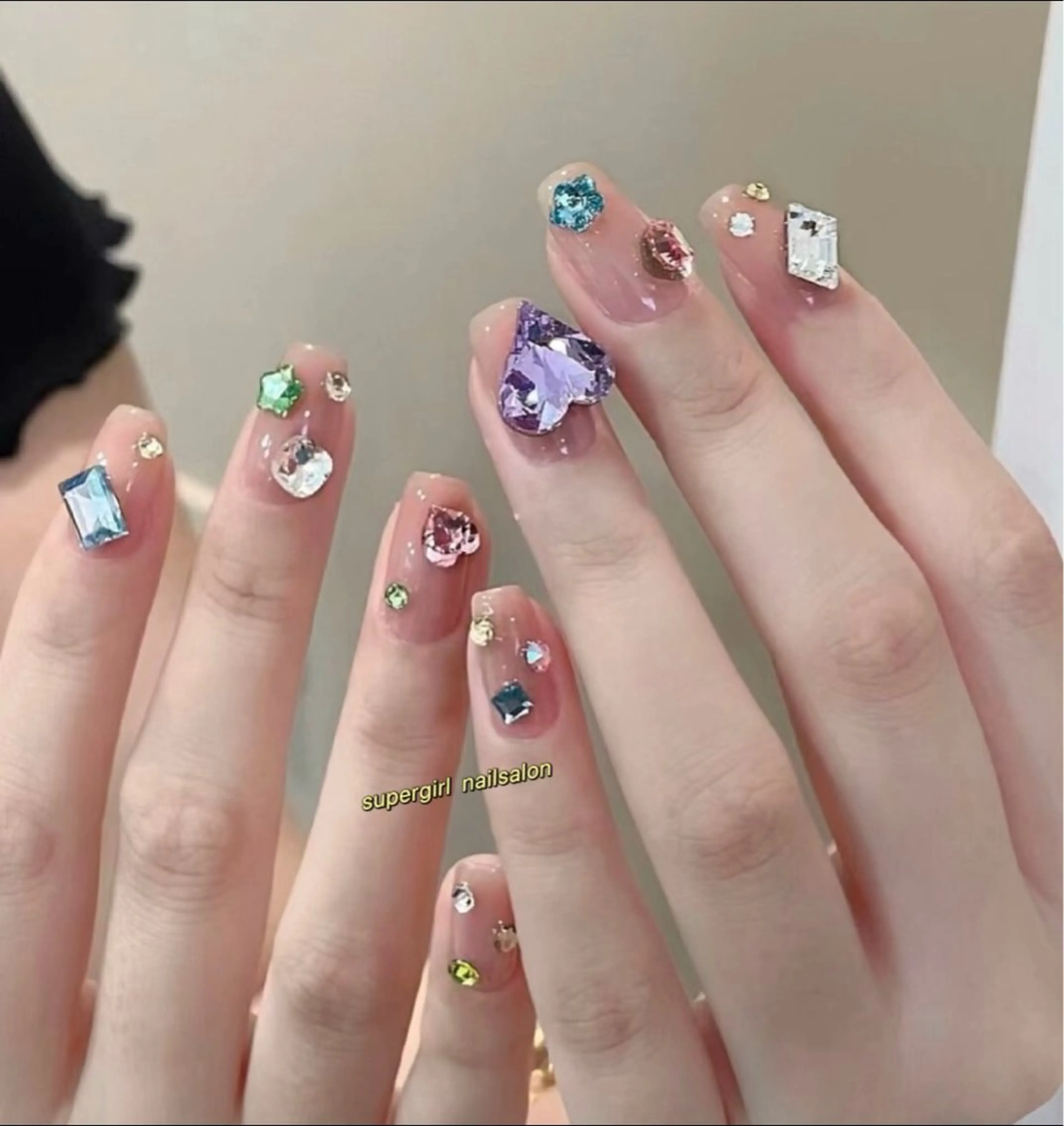 🎀Hand🎀ワンカラーorラメグラデーションパーツ10本やり放題¥9980の写真