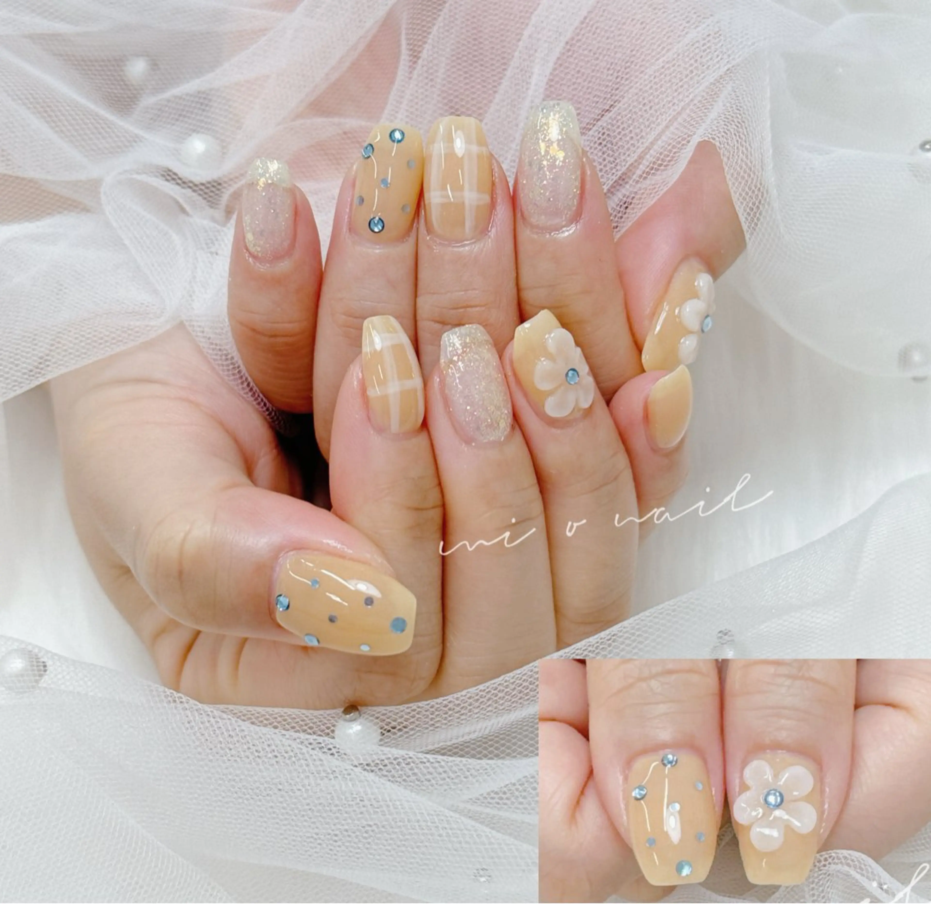 ネイル 🪷Mi.o あいちゃん🐝のネイルデザイン