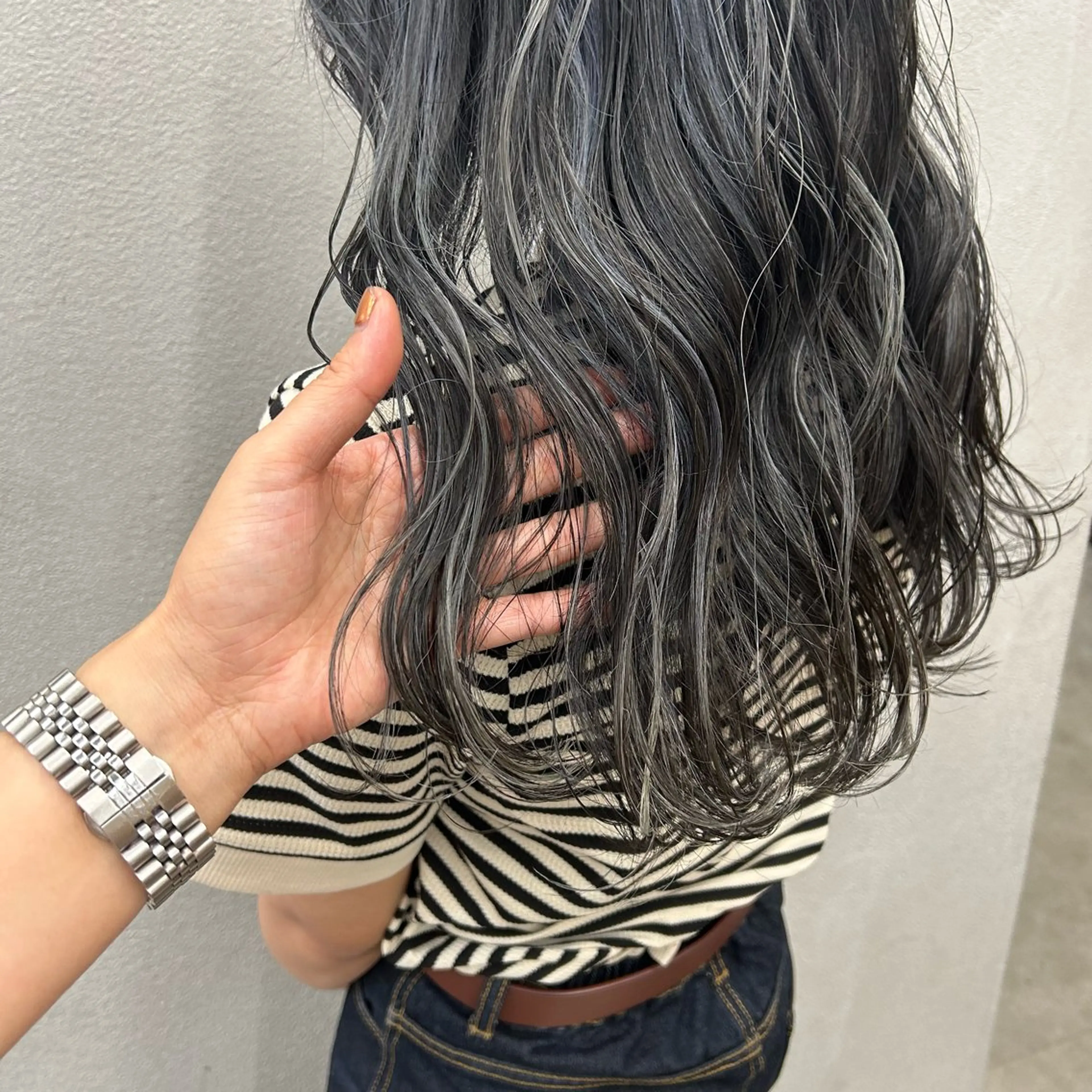 カラー ハイライトカラー N/デザインカラー 🌿ナギのヘアスタイル