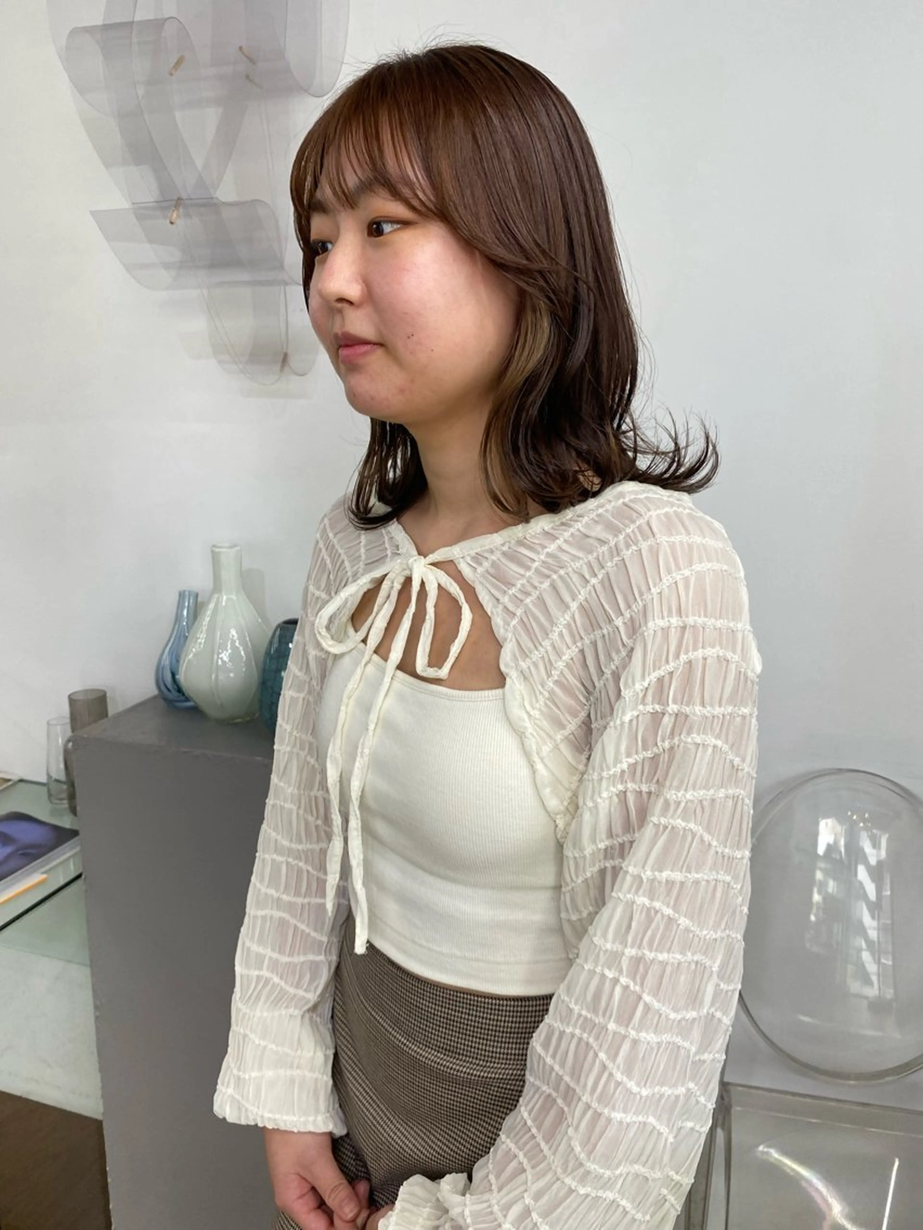 カラー ベージュカラー ブリーチ ラベンダーカラー ピンクカラー 柔らかストレートと ツヤカラー/和田陽向のヘアスタイル