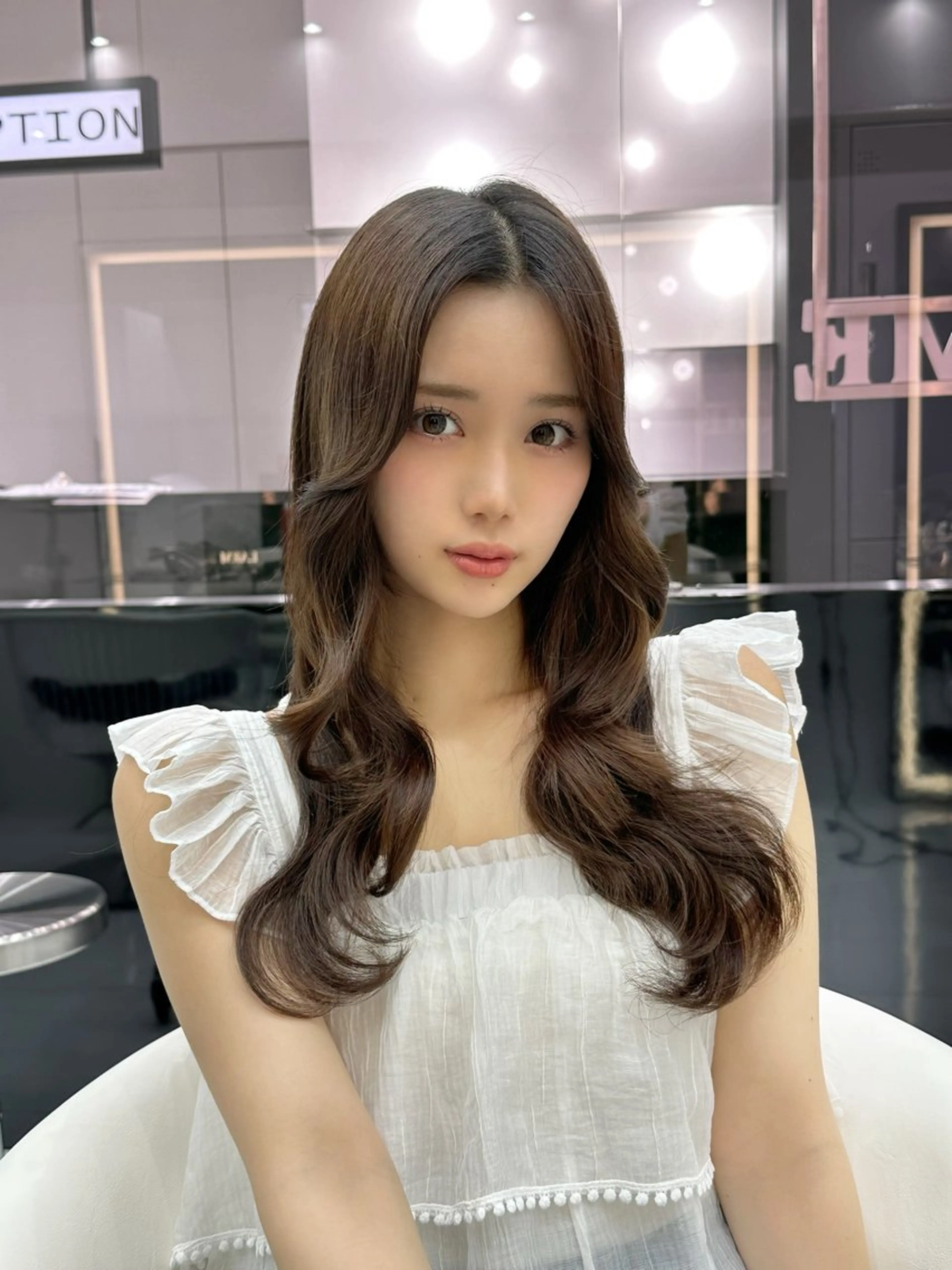 ロング カラー レイヤーカット カット ヘアカラー トリートメント 新宿/韓国レイヤー/ 髪質改善/佐藤航のヘアスタイル