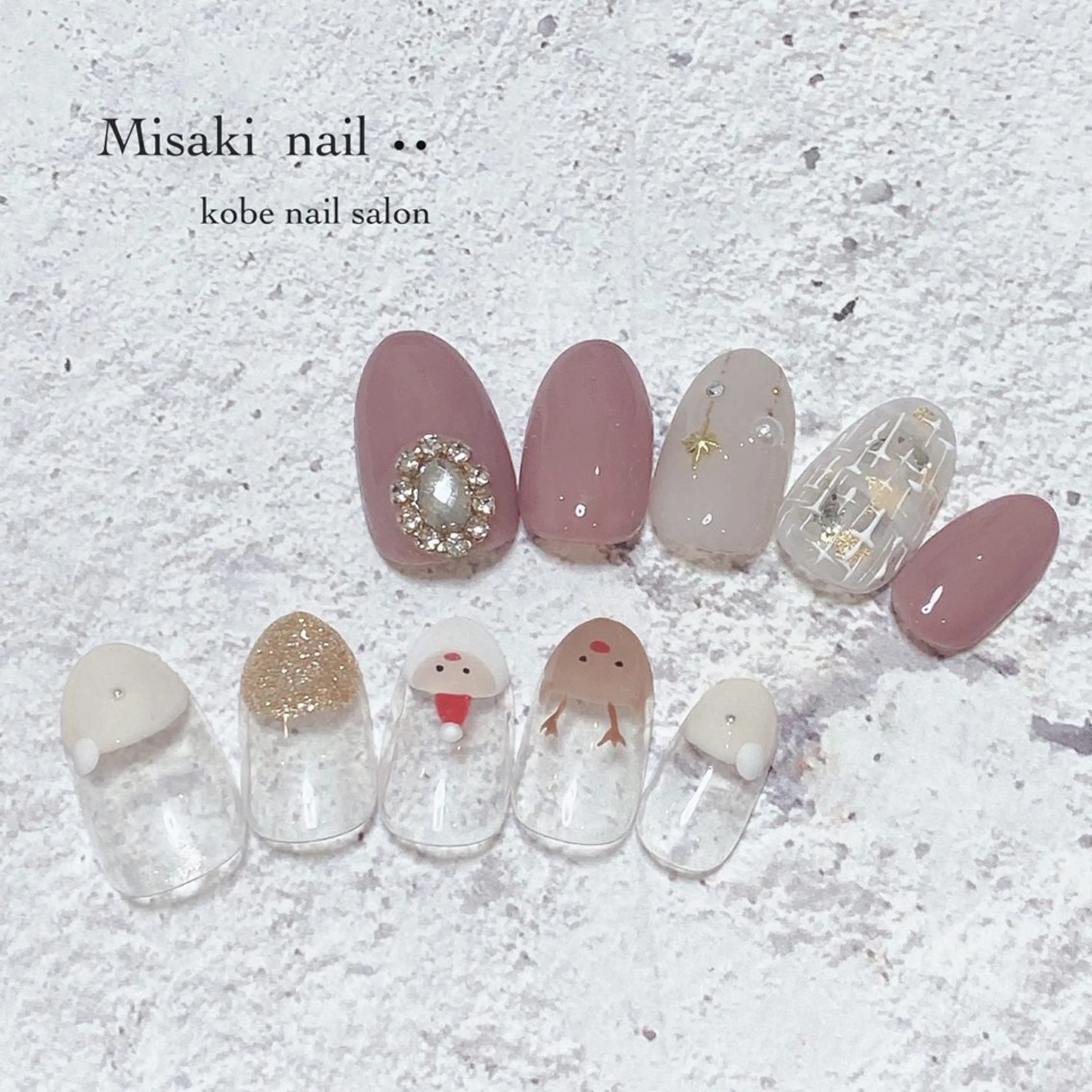 ネイル 韓国ネイル ワンホンネイル ハンドネイル nailsalon miinailsのネイルデザイン