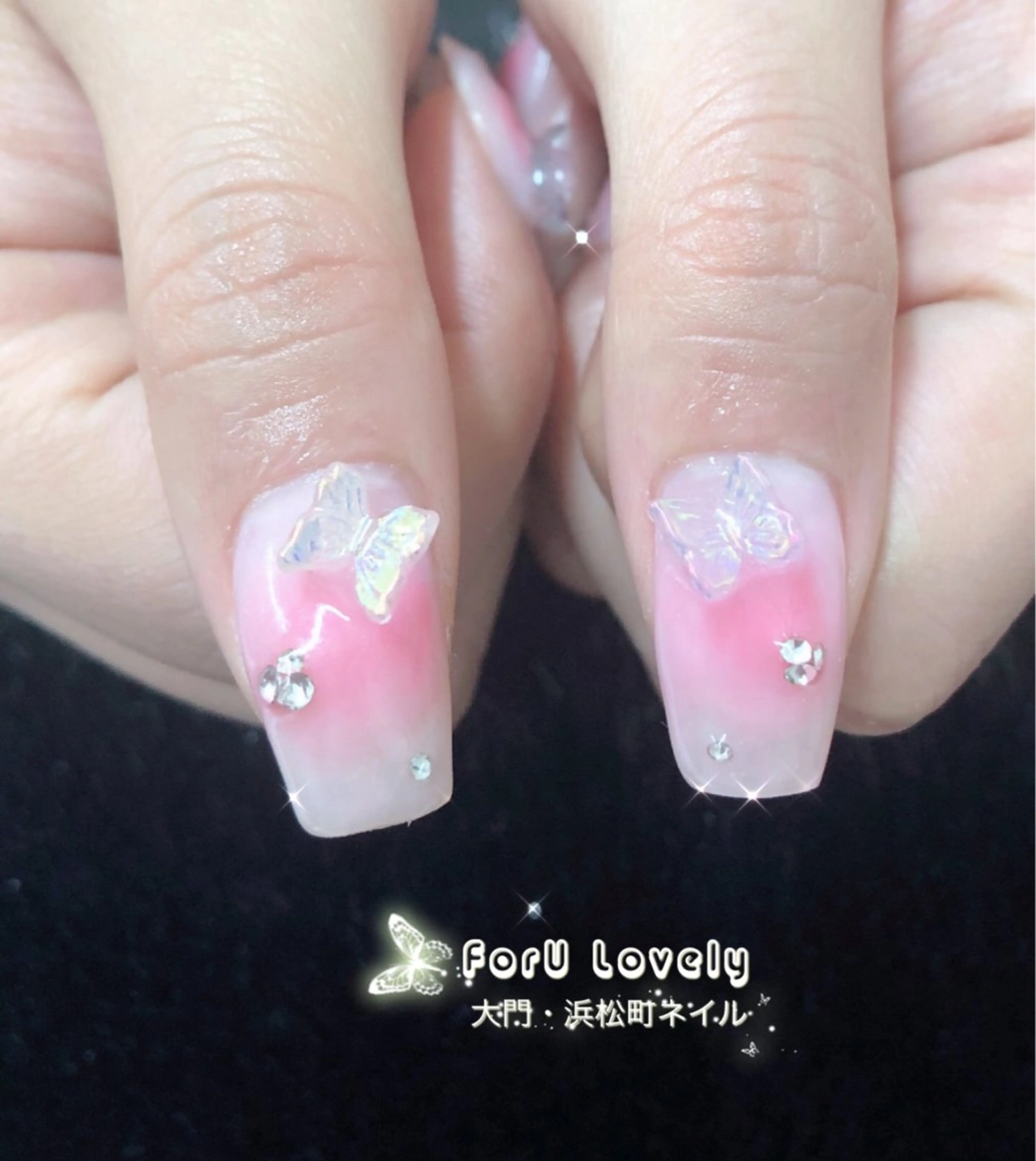 ネイル オーロラネイル チークネイル フットネイル ジェルネイル ハート ハンドネイル ハンドケア 大門浜松町 ネイルのネイルデザイン