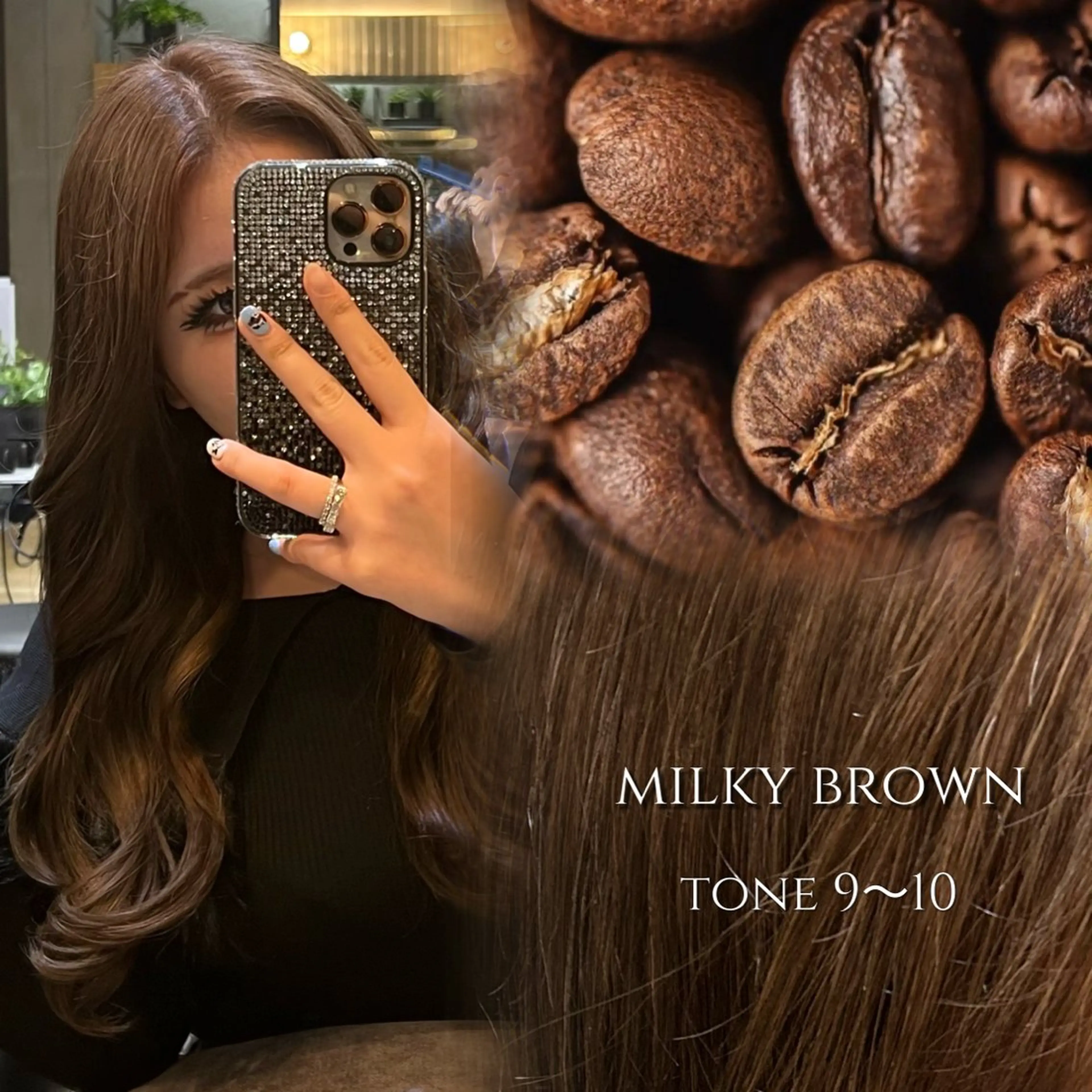 ロング ヘアカラー トリートメント Reve by lond所属・笑　璃  🎀／韓国 ／髪質改善／縮毛矯正のヘアスタイル