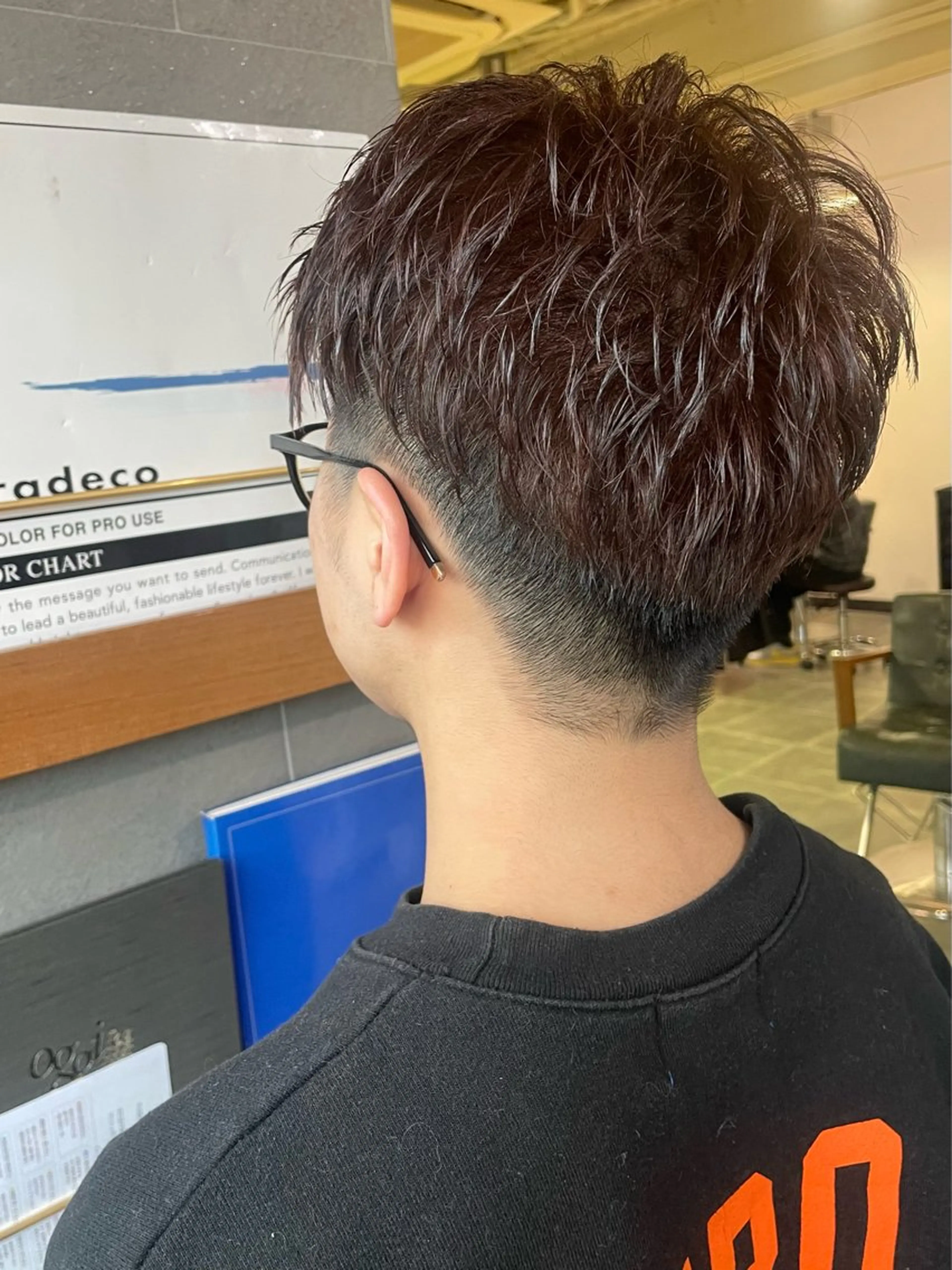 ショート カラー メンズ 溝口 槙里也のヘアスタイル