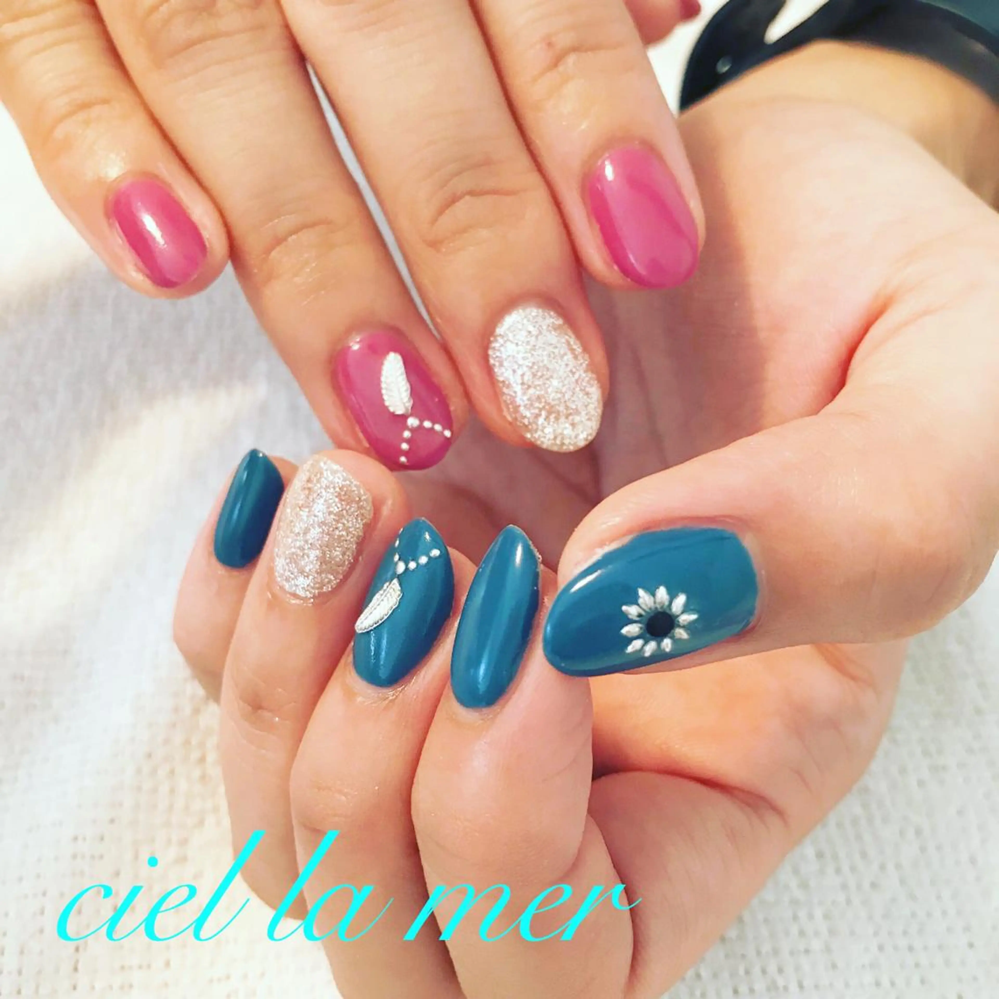ネイル ハンドネイル フットネイル ciel la merのネイルデザイン
