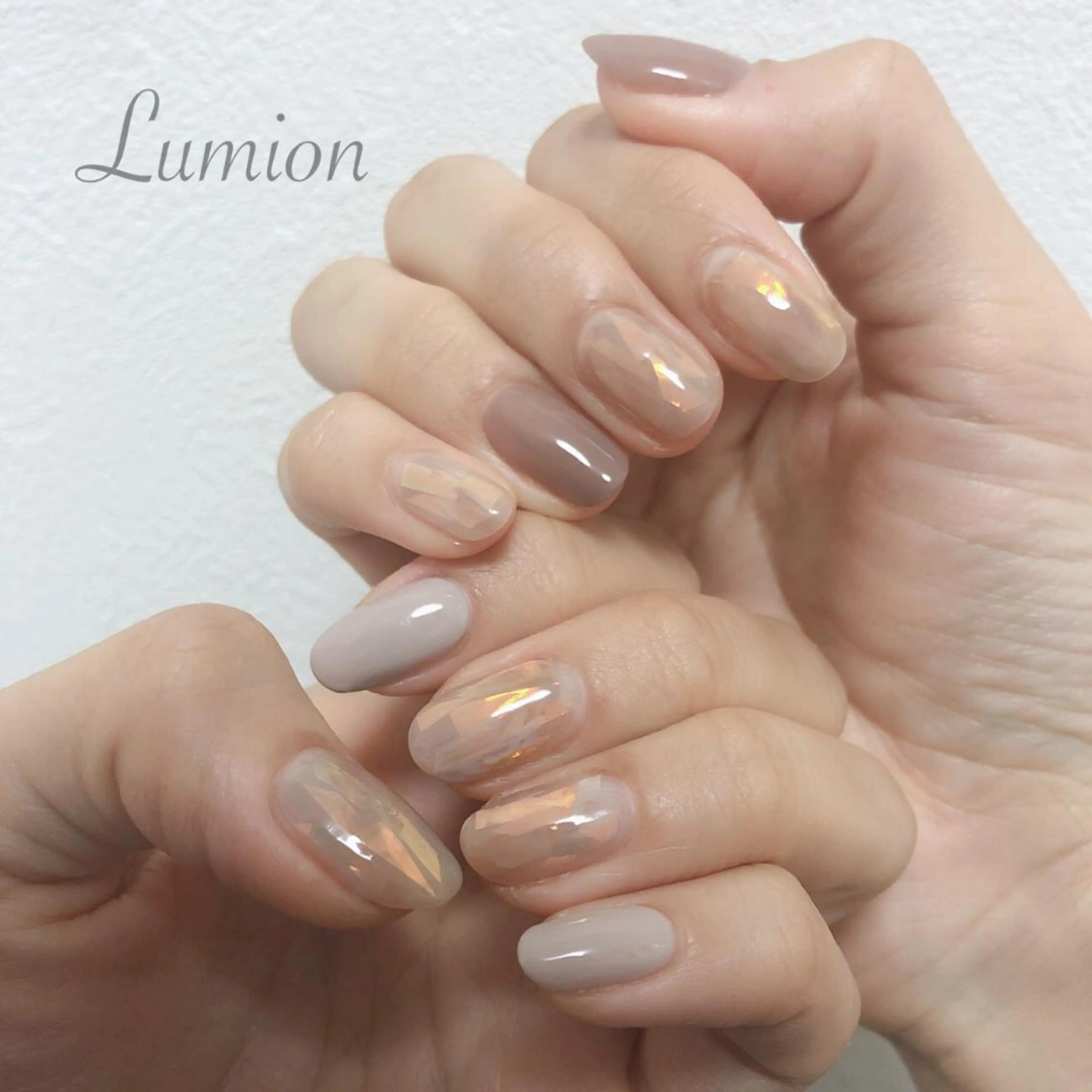 ネイル ブラウン ニュアンスネイル ハンドネイル 菊地 美沙斗のネイルデザイン